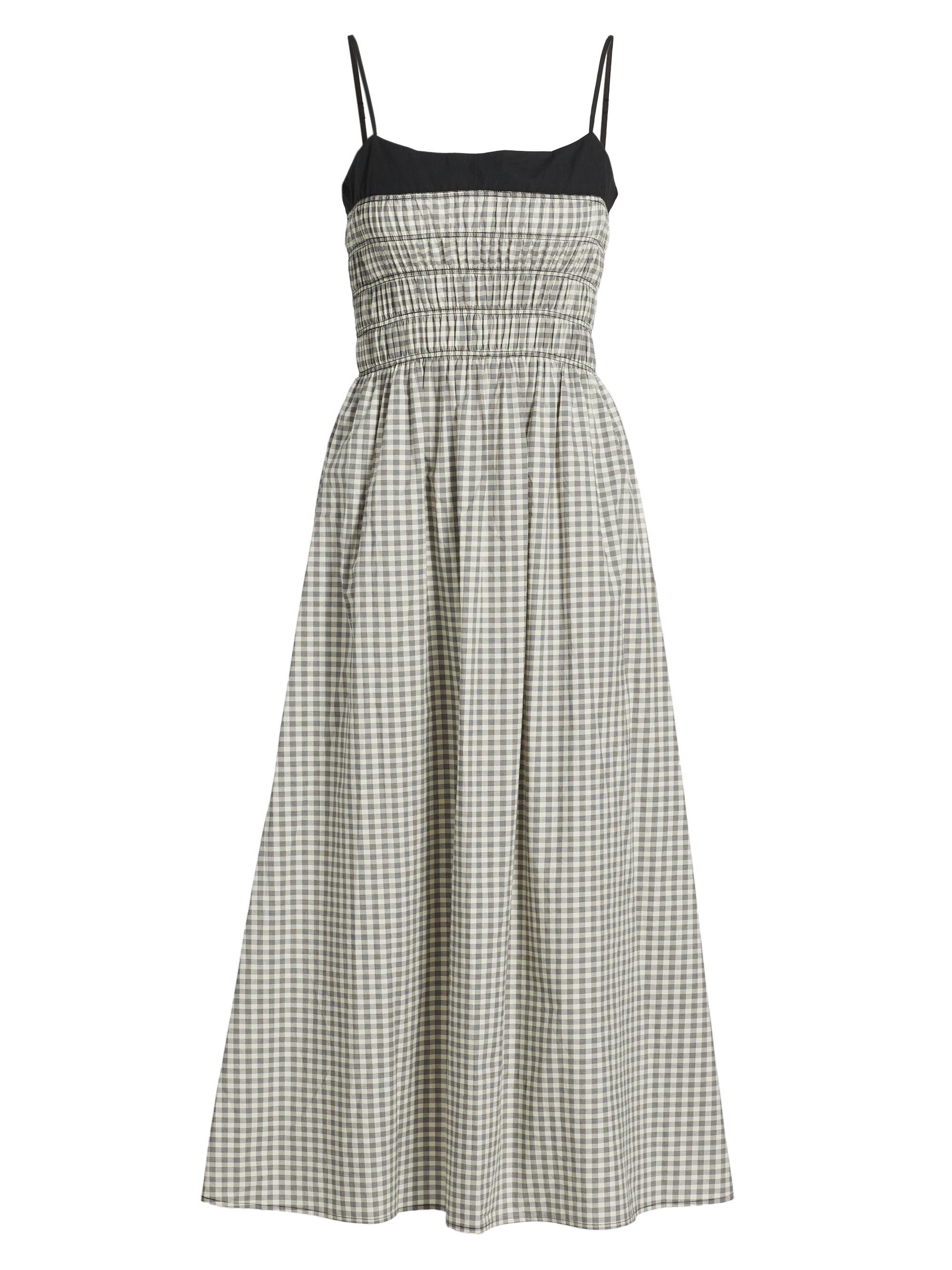 Rails Women's Primrose Gingham Stretch-Cotton Midi-Dress -  Jet Gingham