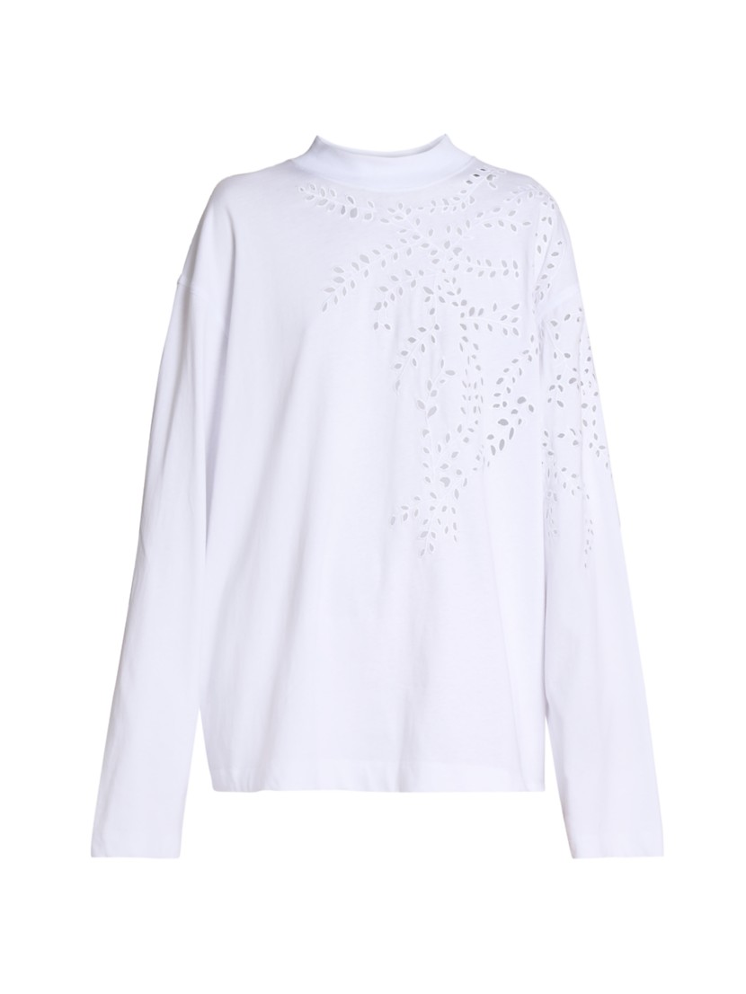 Shop Dries Van Noten Heger Embroidered Cotton Oversized Long Shop Dries Van Noten Heger Embroidered Cotton Oversized Long