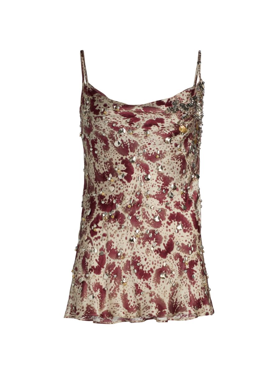 未使用新品　DRIES VAN NOTEN
デニムタイトスカート サイズ38 Dries Van Noten Chai Embellished Silk Top | Saks Fifth Avenue