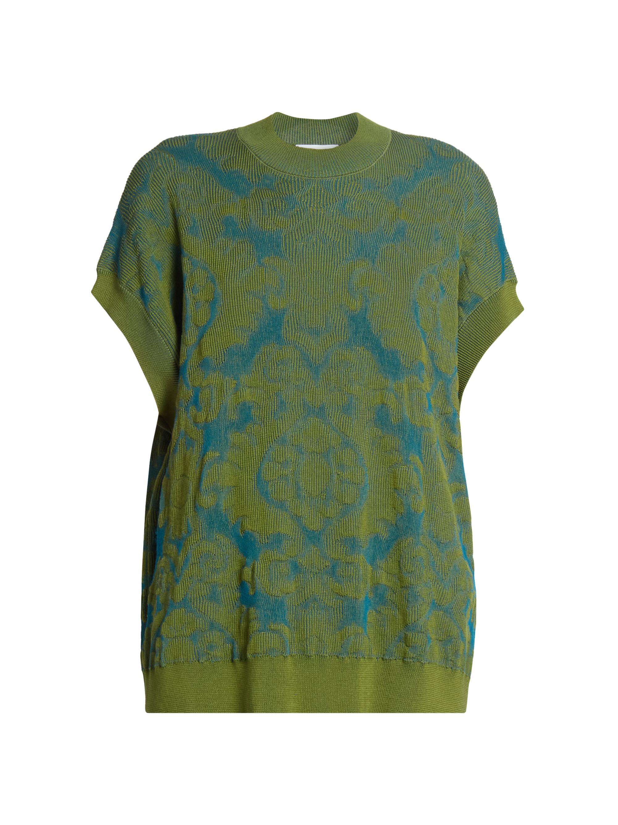 トップス Dries Van Noten alpaca shaggy knit Texas alpaca-blend sweater in yellow - Dries Van Noten