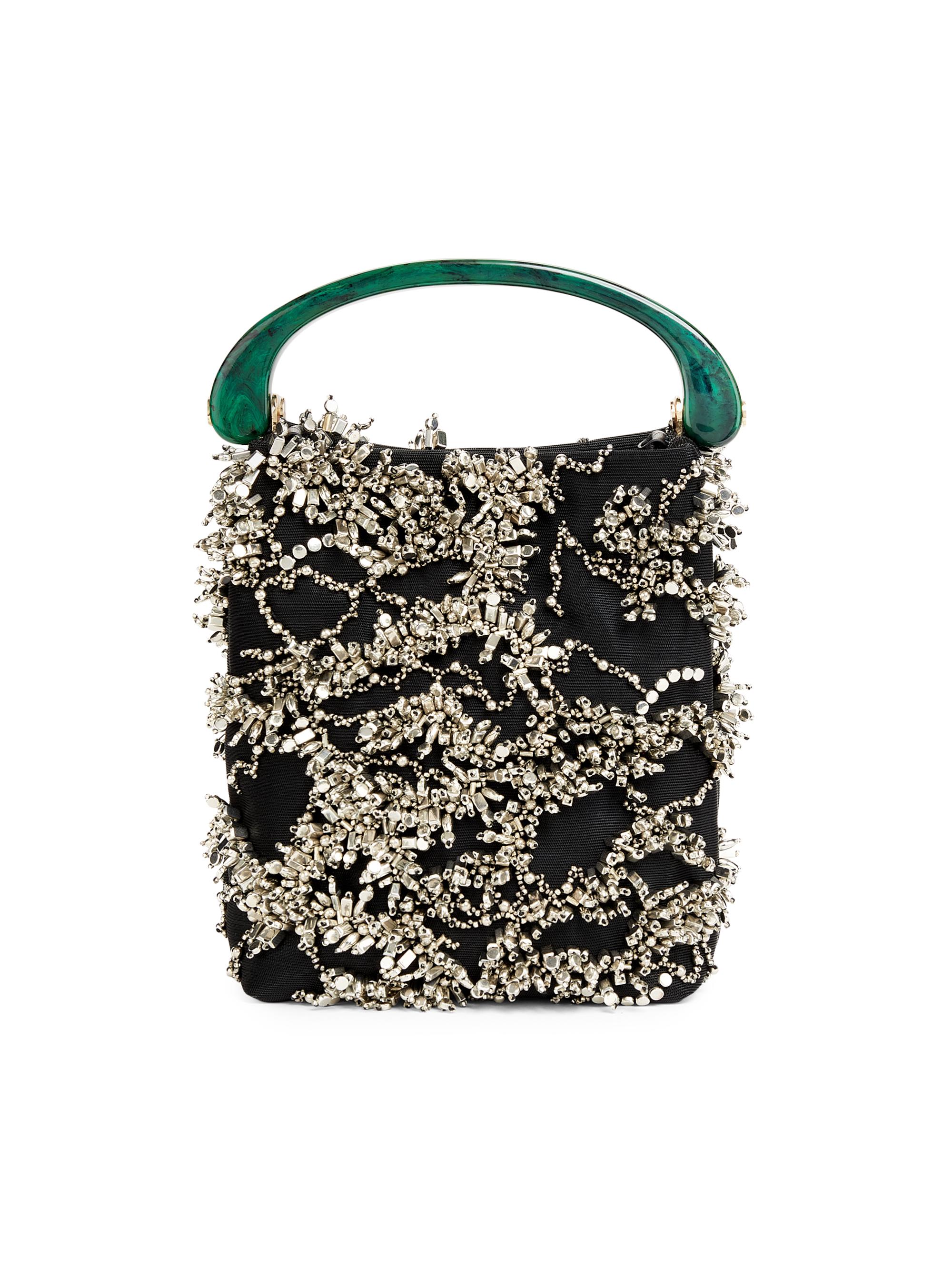 Dries Van Noten Women's Embellished Bucket Bag - Black