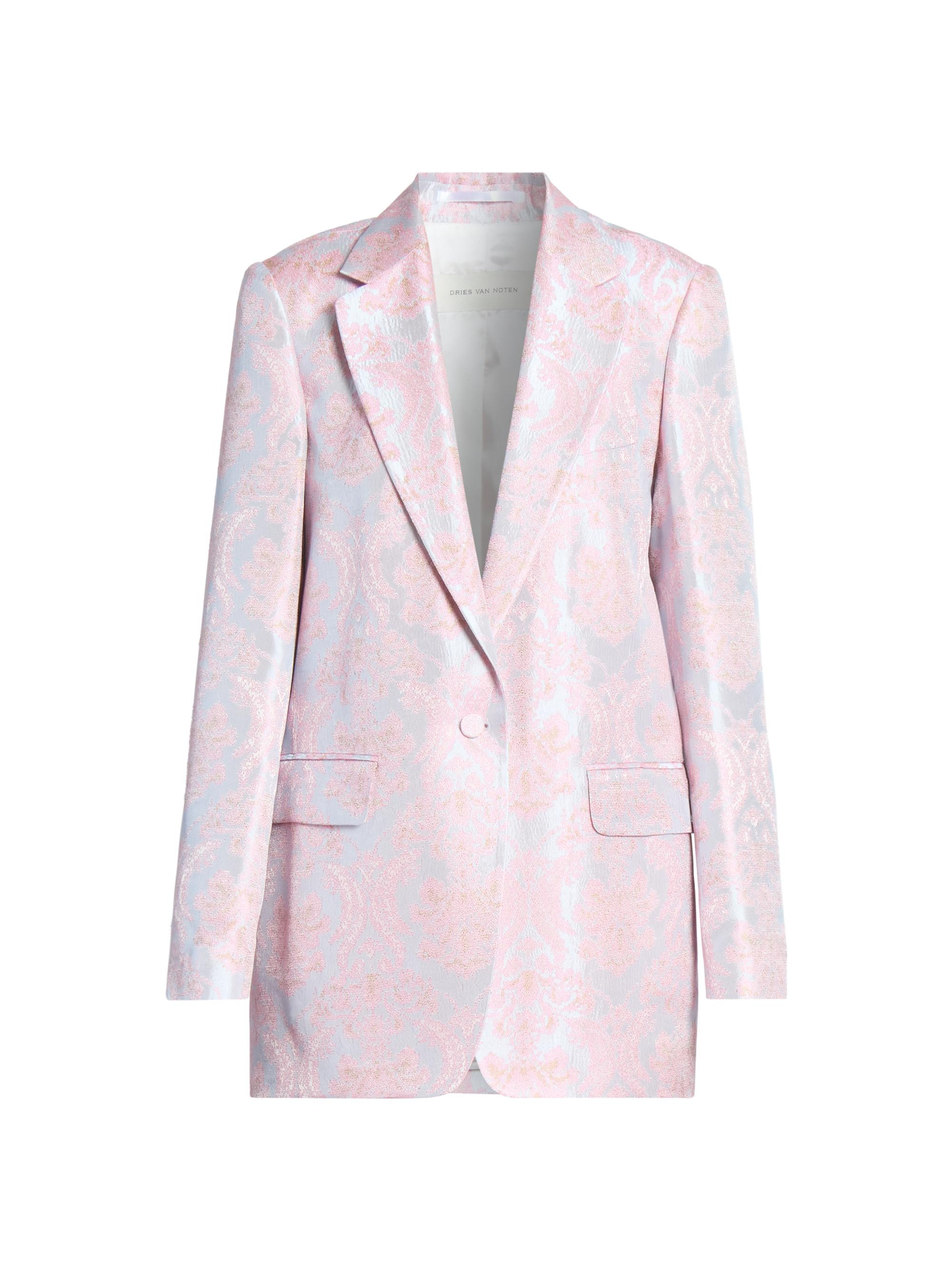 Dries Van Noten Blink Rhinestone Wool Double-Breasted Jacket