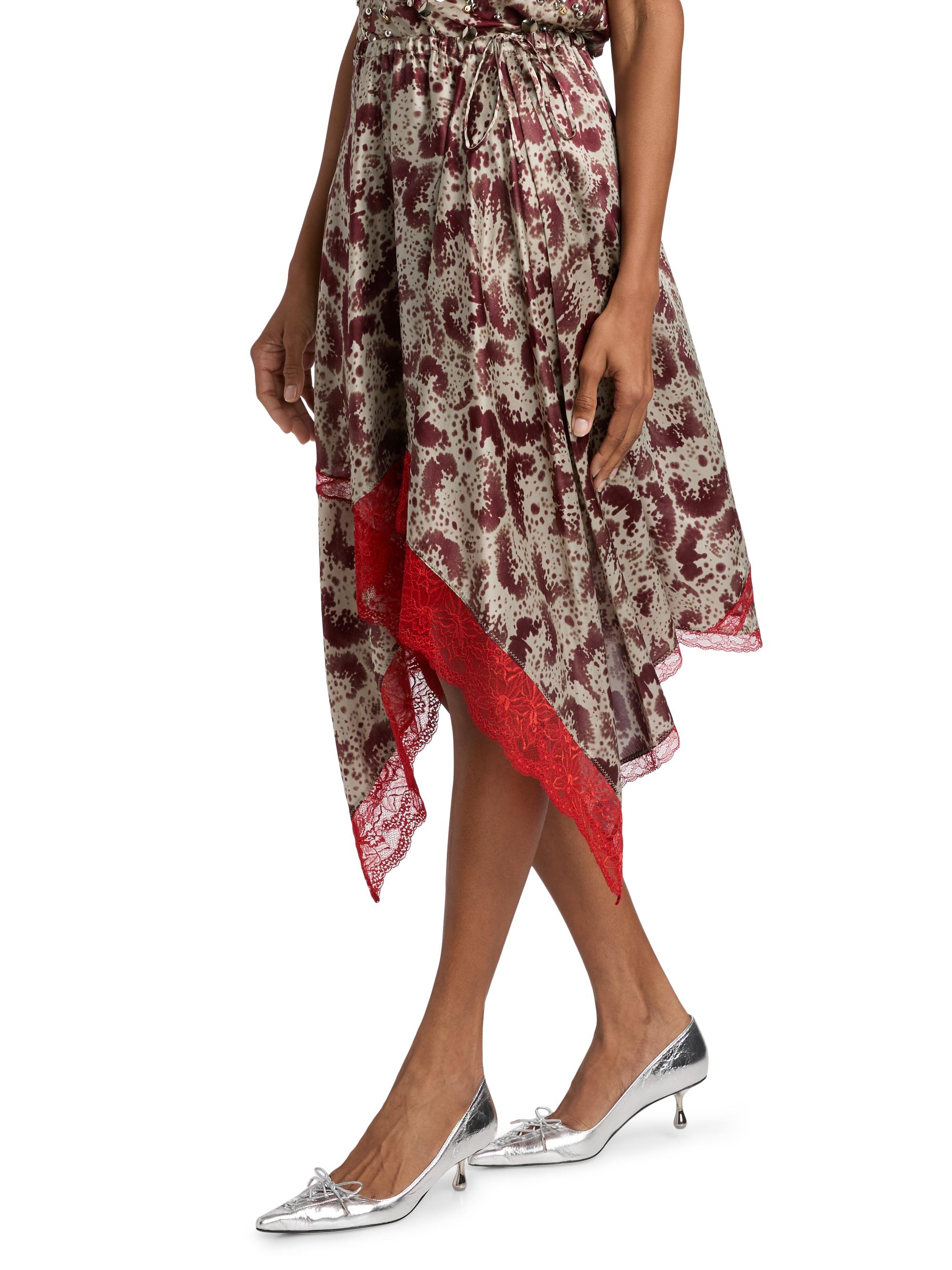 Dries Van Noten Shake Silk Asymmetric Skirt | Saks Fifth Avenue