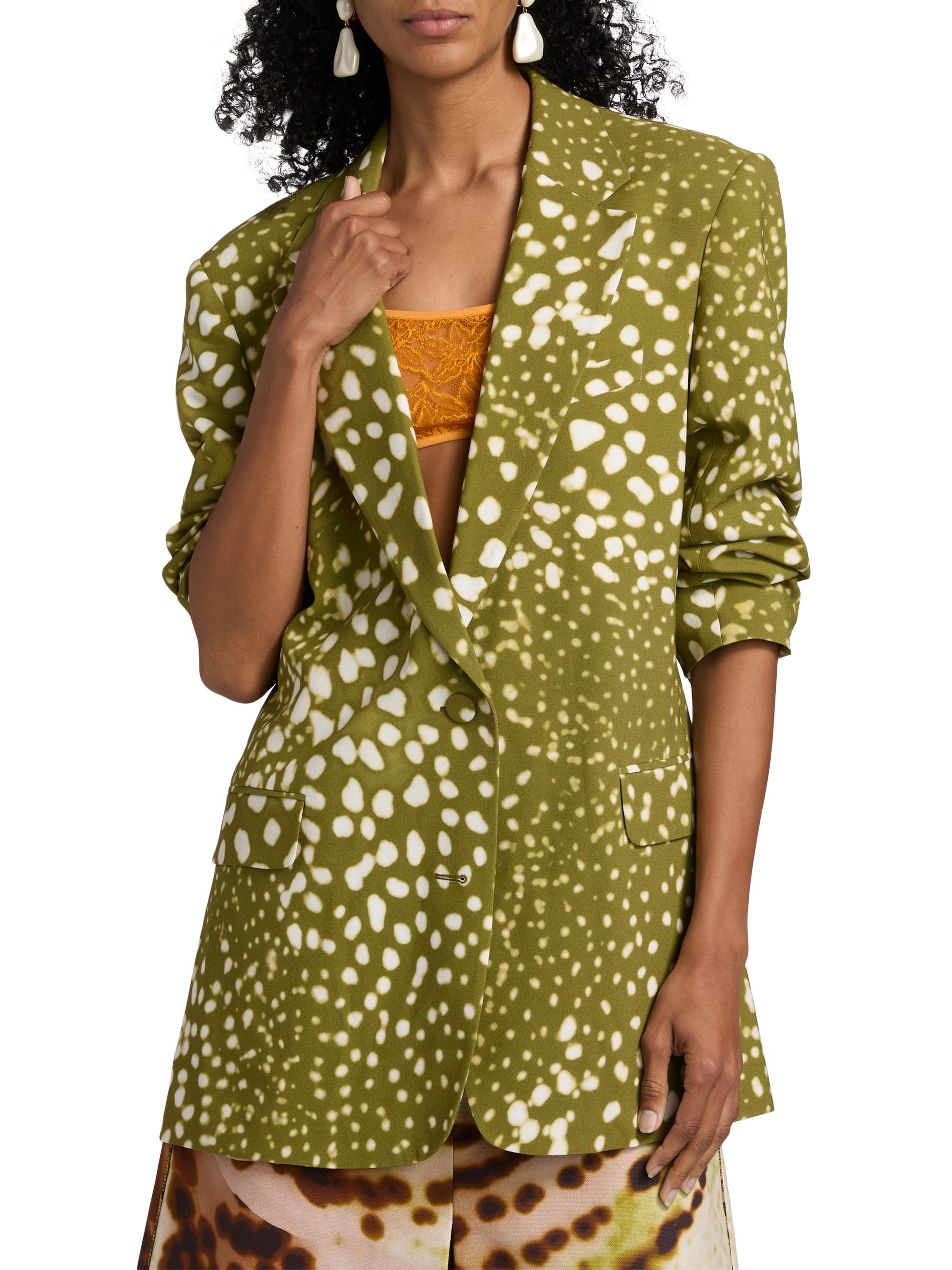 Dries Van Noten Basti Spotted Print Jacket | Saks Fifth Avenue