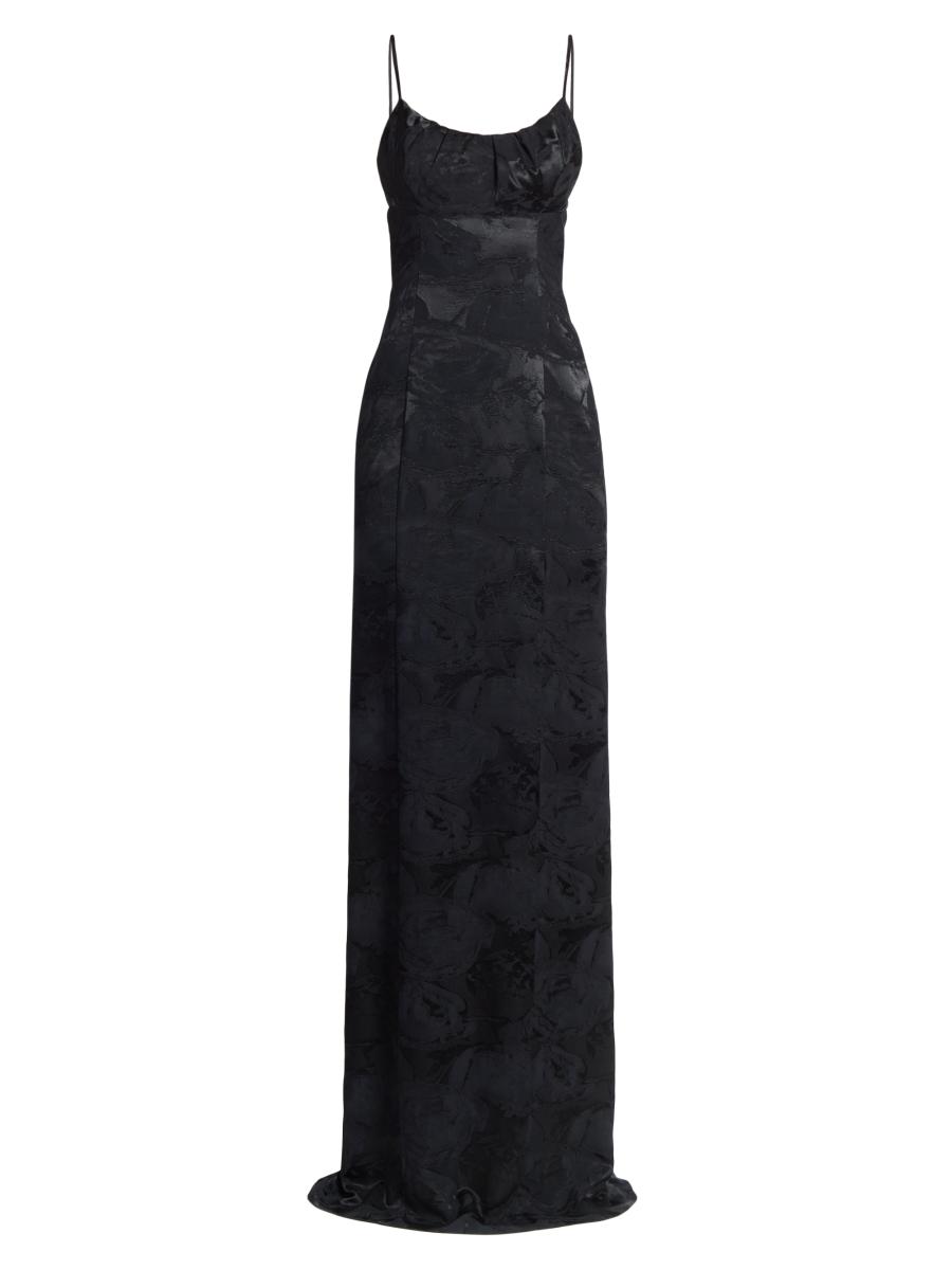 Dries Van Noten ブラック ディリオス ドレス 関税込み Dries Van Noten Dirios Floral Jacquard Maxi Dress | Saks