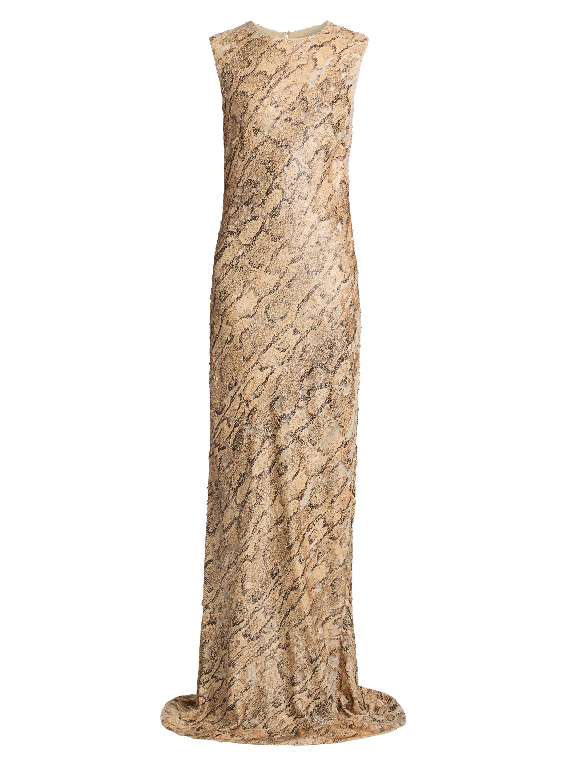 Dries Van Noten Depal Snakeskin Print Column Gown | Saks Fifth Avenue