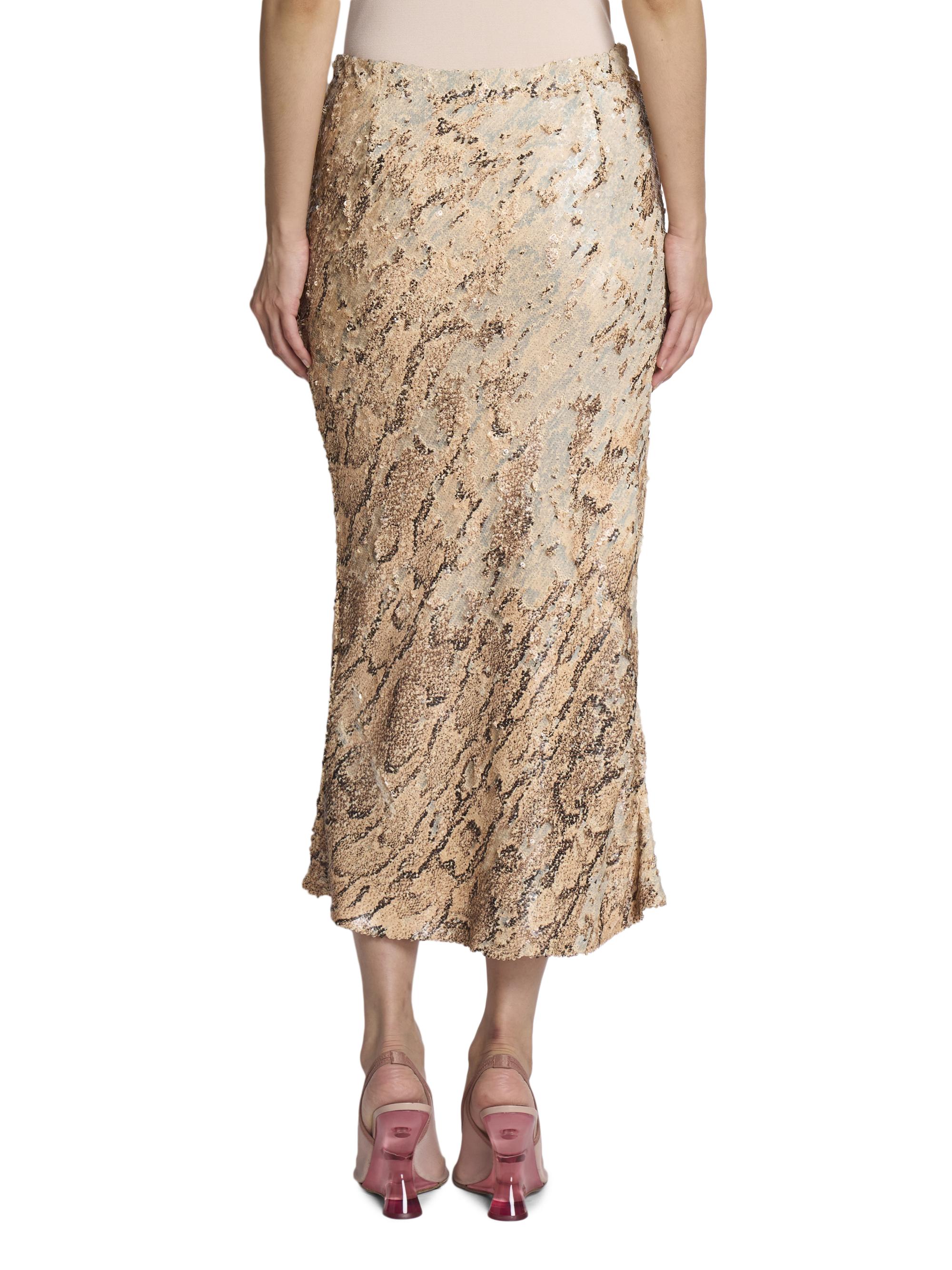 Dries Van Noten Separ Sequined Snakeskin Skirt | Saks Fifth Avenue