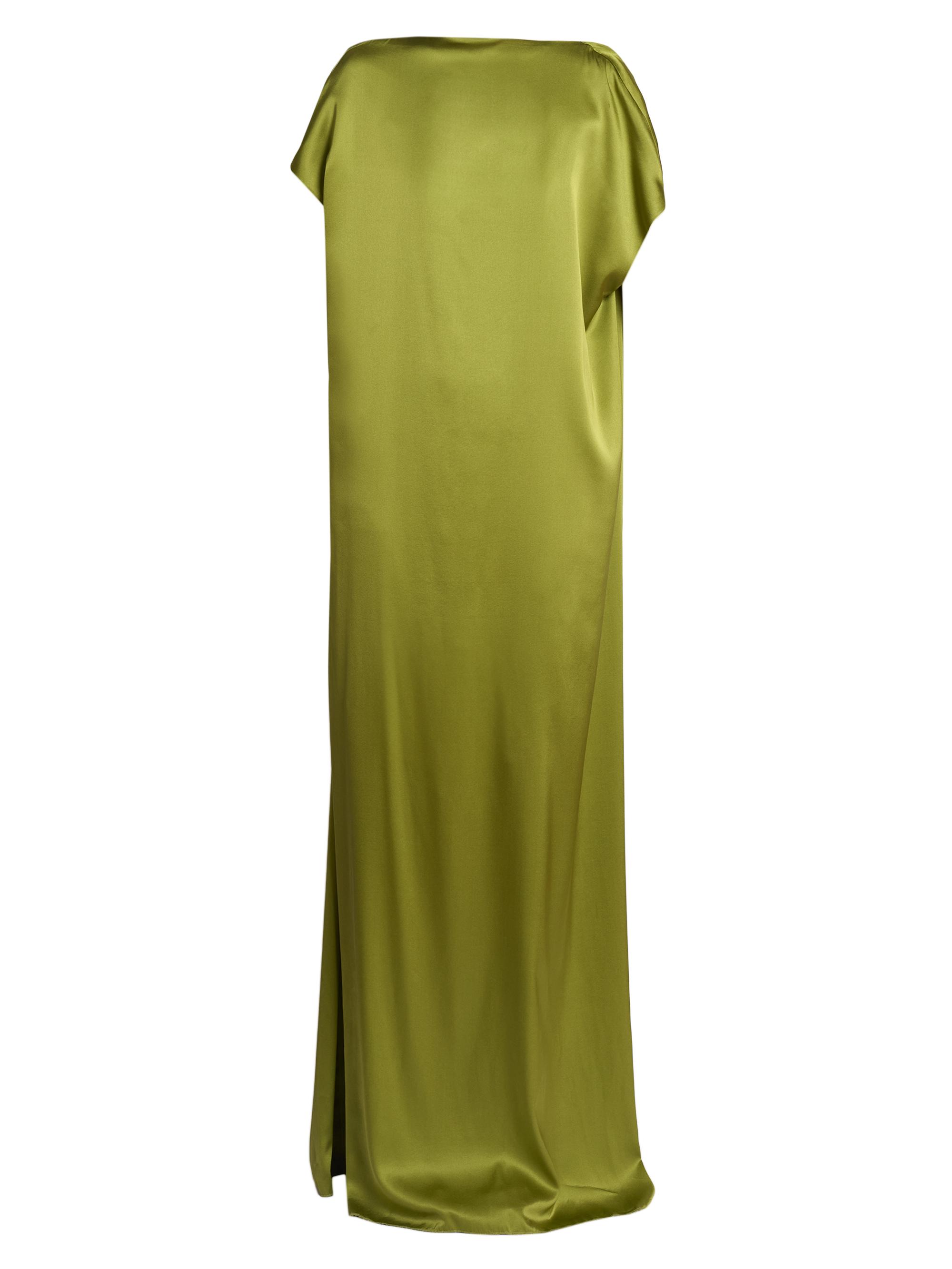 Dries Van Noten Women's Diria Stretch-Silk Maxi Dress - Olive