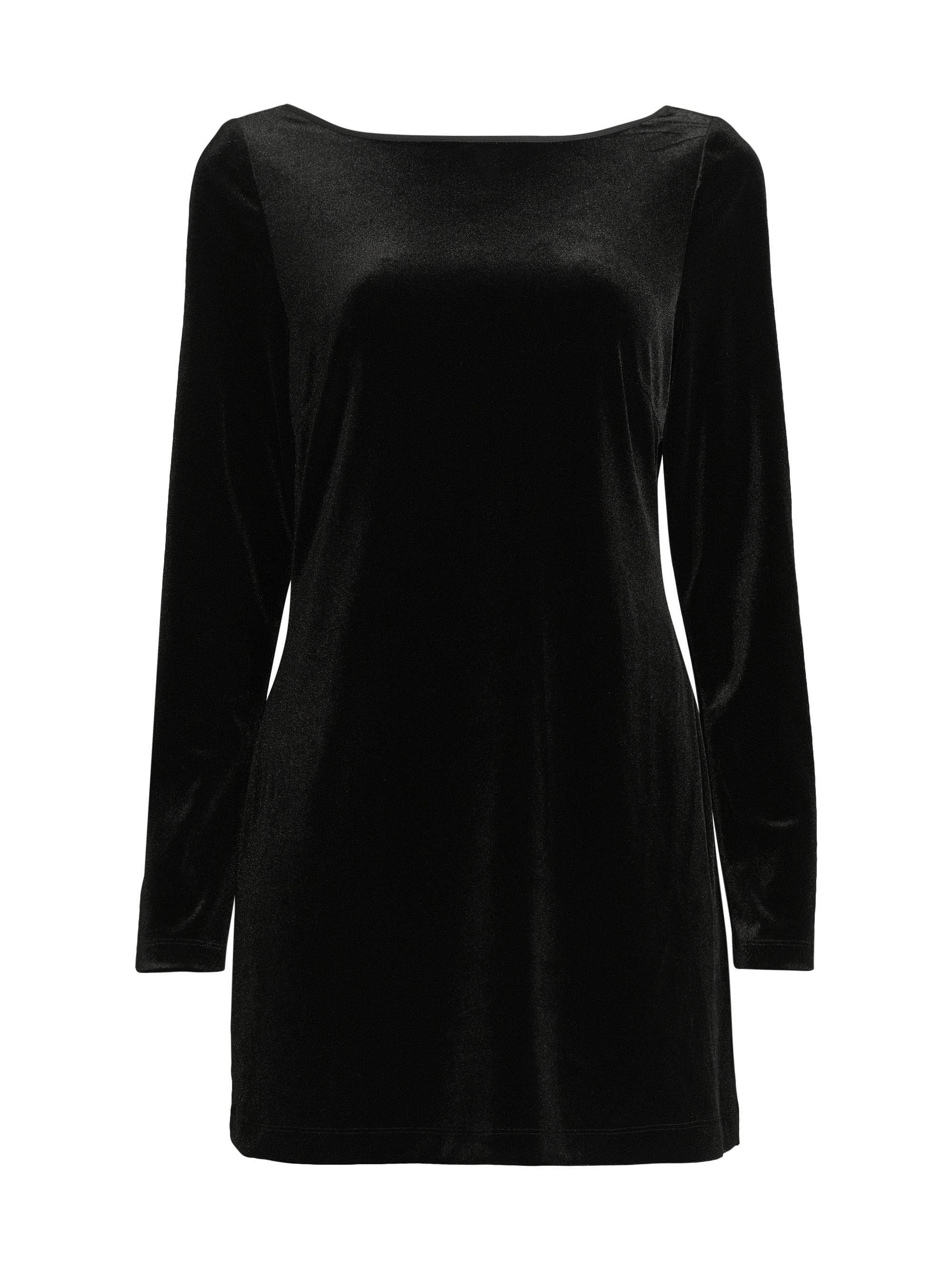 Ciao Lucia Women's Genevieve Back Cut Out Velvet Minidress - Black