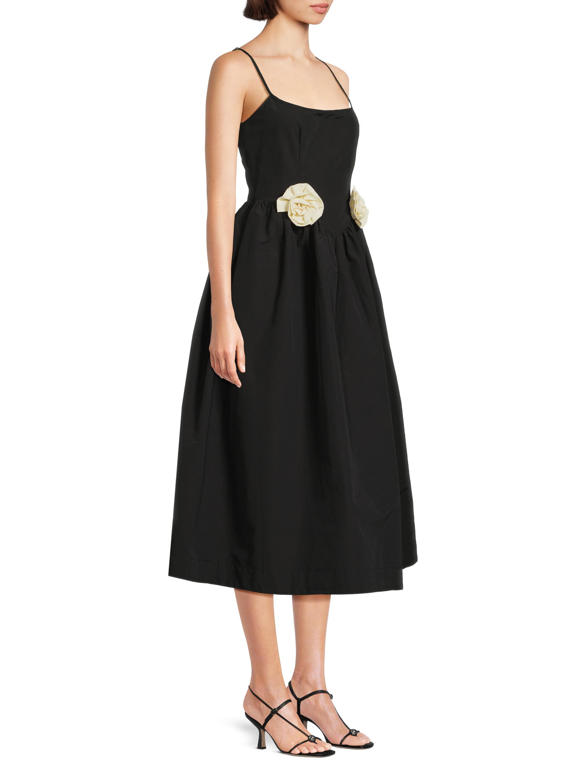 Ciao Lucia Neroni Rosette-Waist Midi Dress | Saks Fifth Avenue