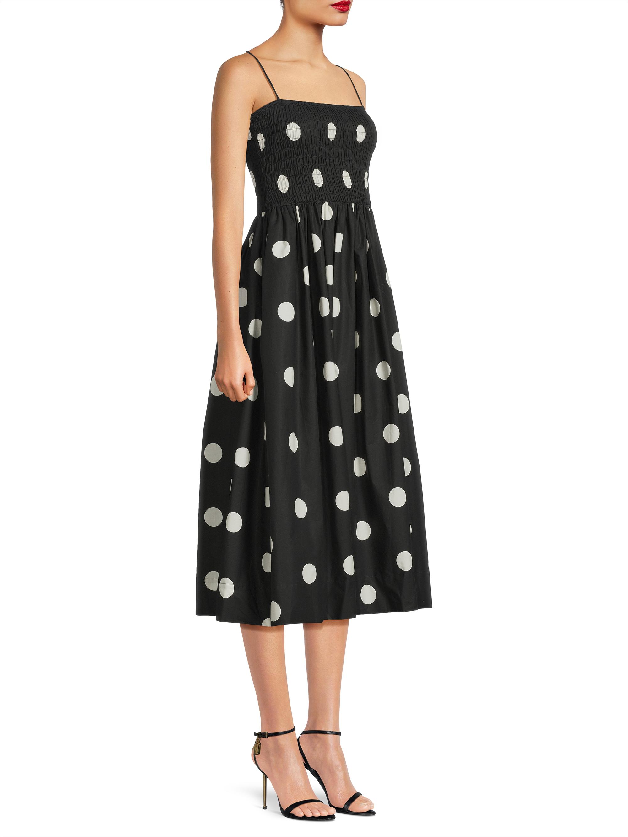 Ciao Lucia Mael Polka Dot A-Line Midi-Dress | Saks Fifth Avenue