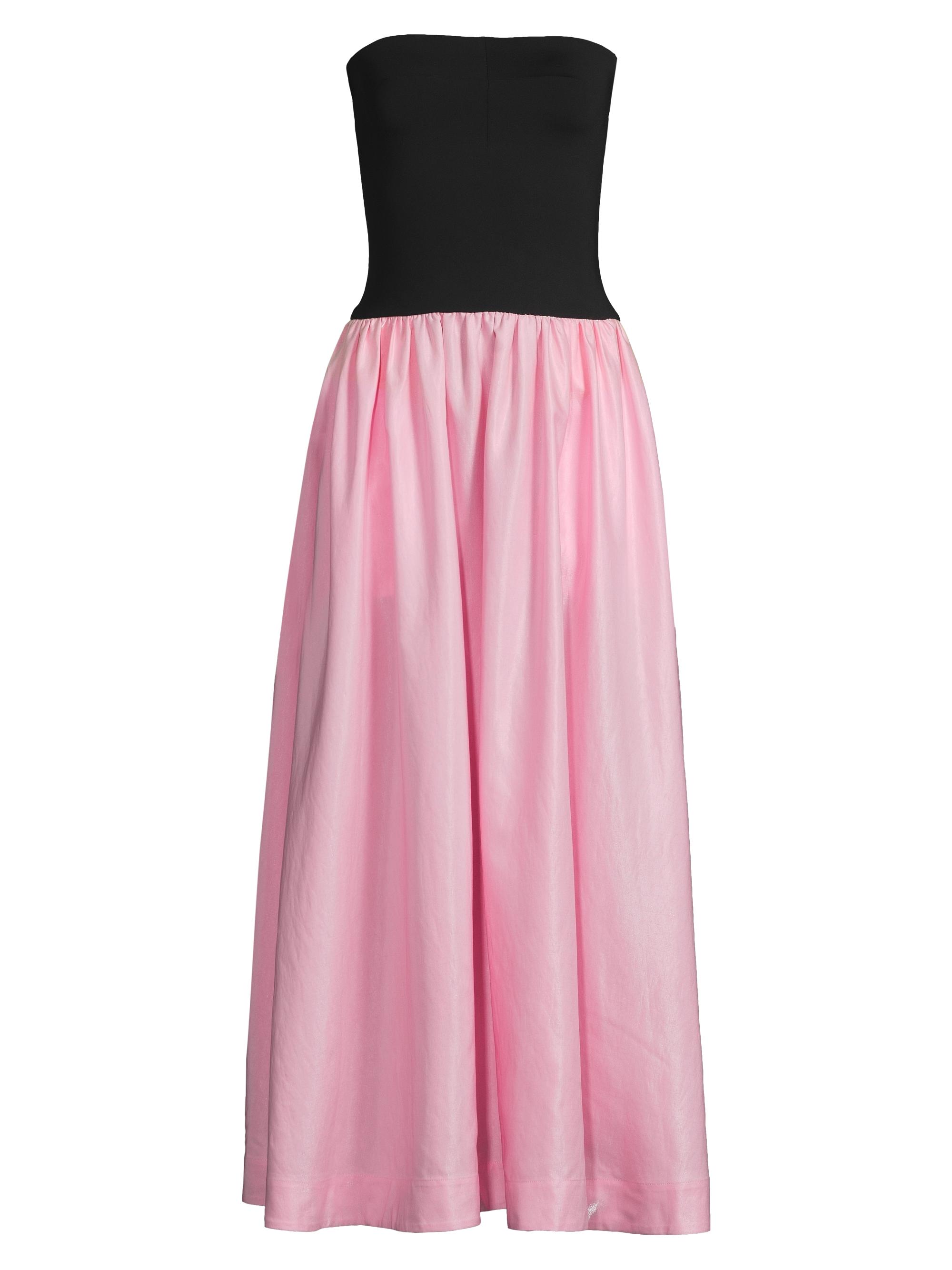 Ciao Lucia Women's Giselle Strapless Maxi Dress - Black Pink