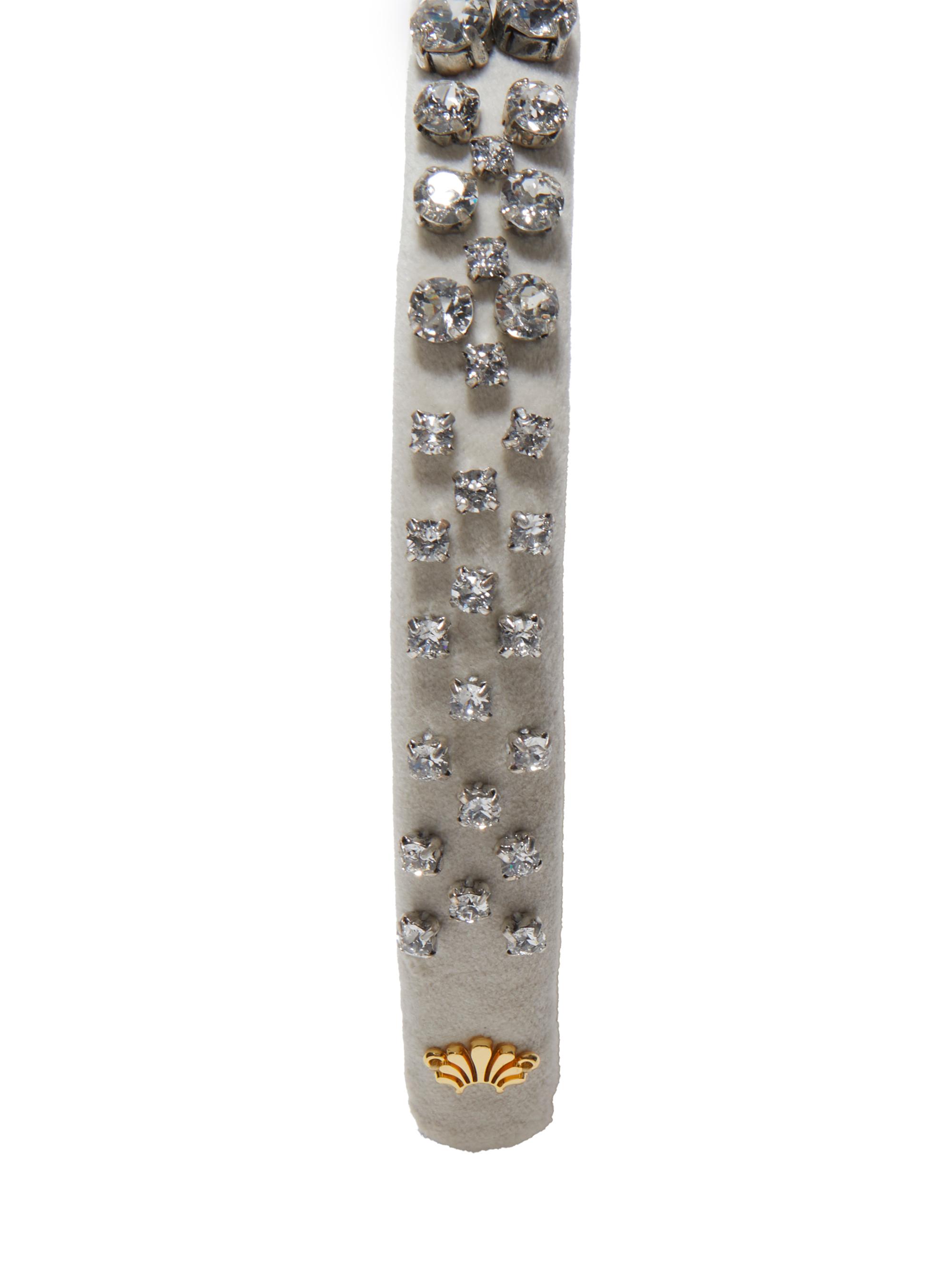 Lele Sadoughi Gigi Crystal-Embellished Velvet Headband  display picture 3