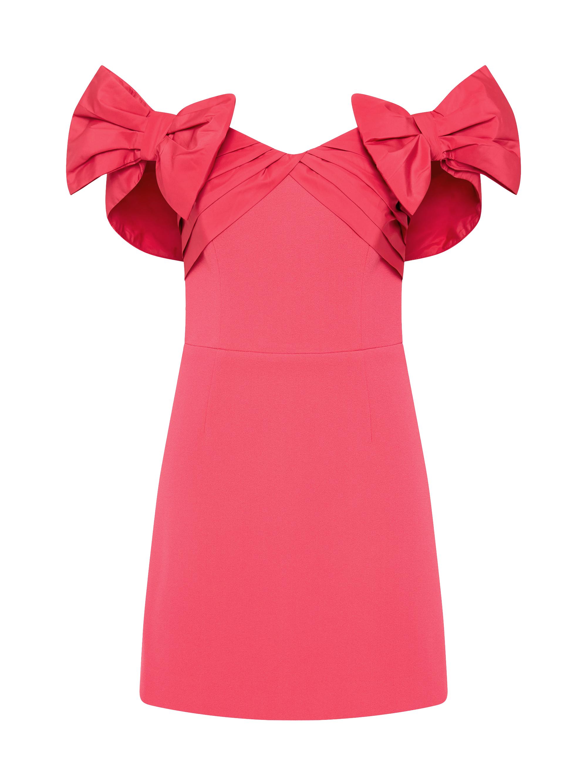 Rebecca Vallance Women's Posey Bow Off-The-Shoulder Minidress - Rogue Red