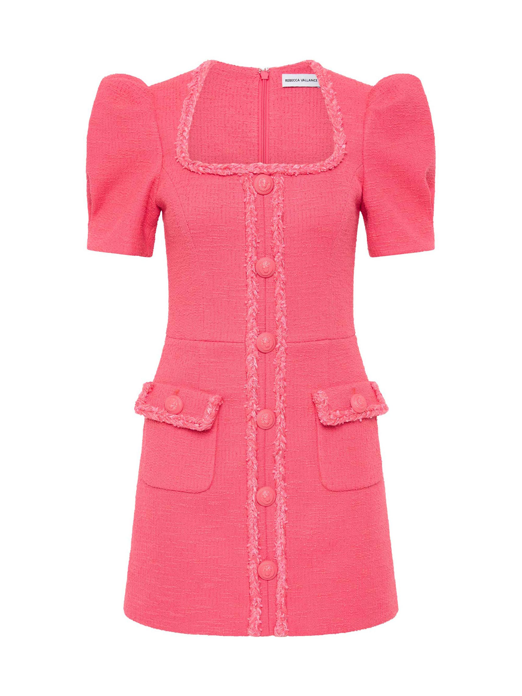 Rebecca Vallance Women's Montana Tweed Minidress - Rose