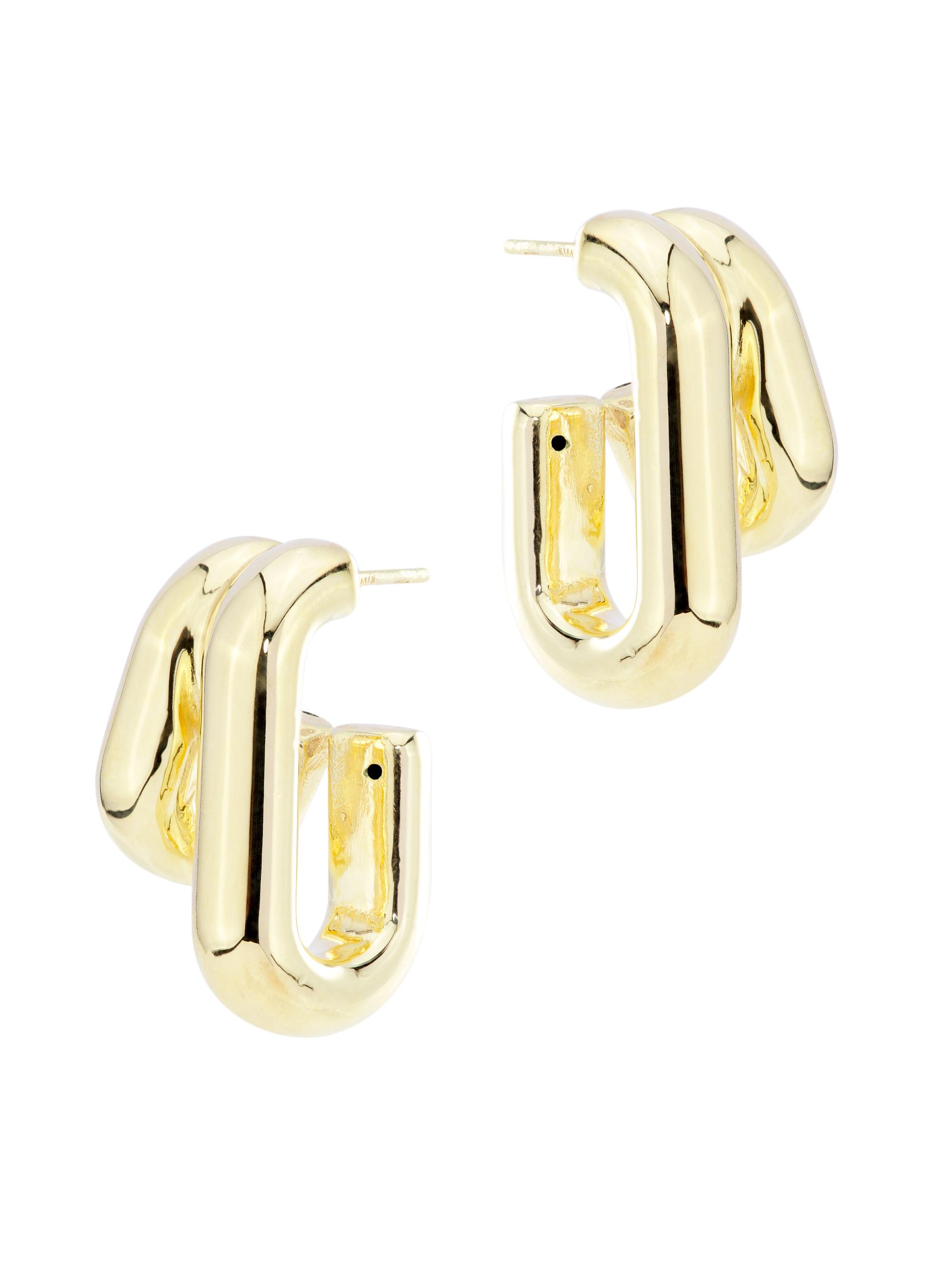 Saks Fifth Avenue Collection Women's 14K Yellow Gold Double-Hoop Earrings - Gold