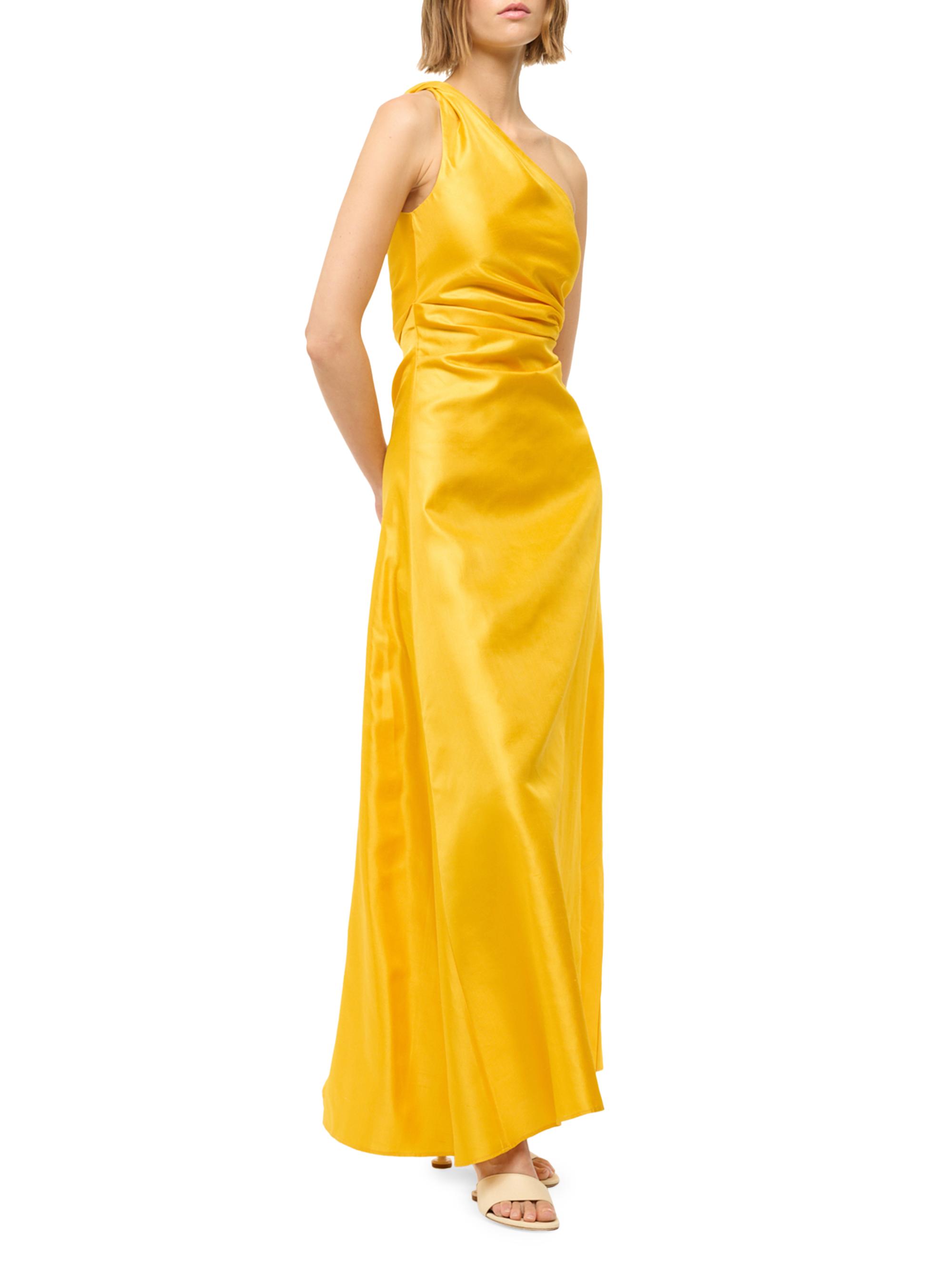 Staud Este Silk One-Shoulder Maxi Dress | Saks Fifth Avenue
