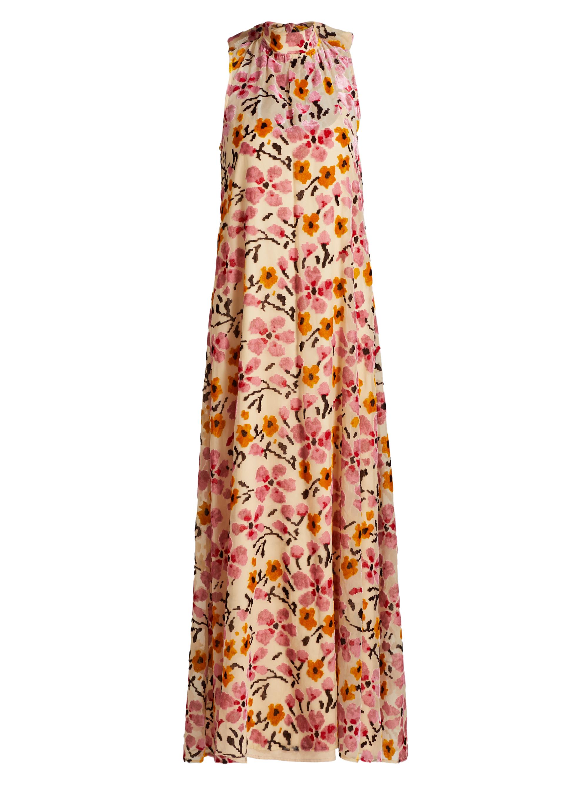 Staud Women's Albee Floral A-Line Sleeveless Maxi Dress - Blossom Floral Tapestry