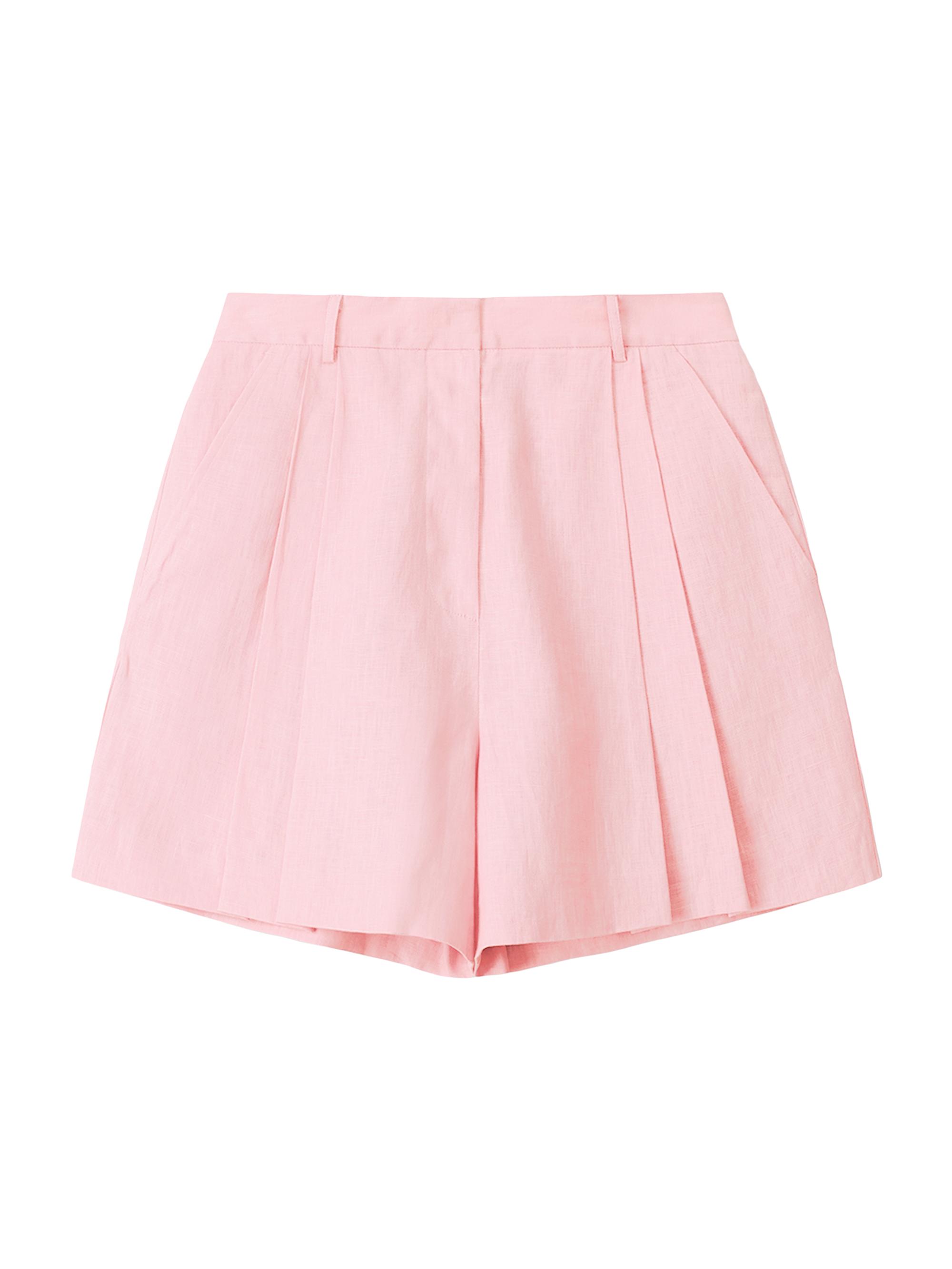 Staud Women's Cruz Linen Shorts - Faded Blush