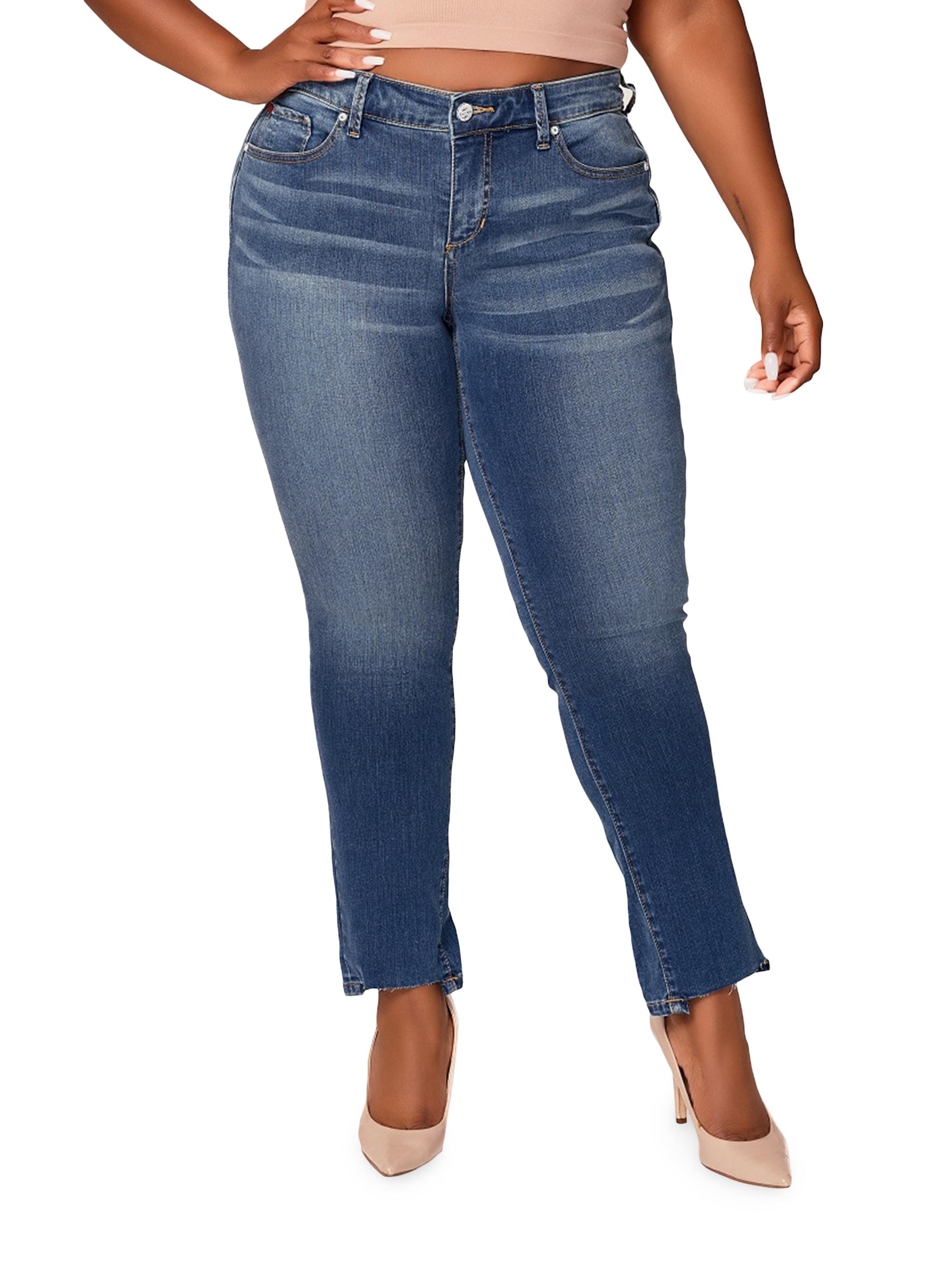 Slink Jeans Women's Plus Emerson Mid-Rise Slim-Fit Jeans - Emerson