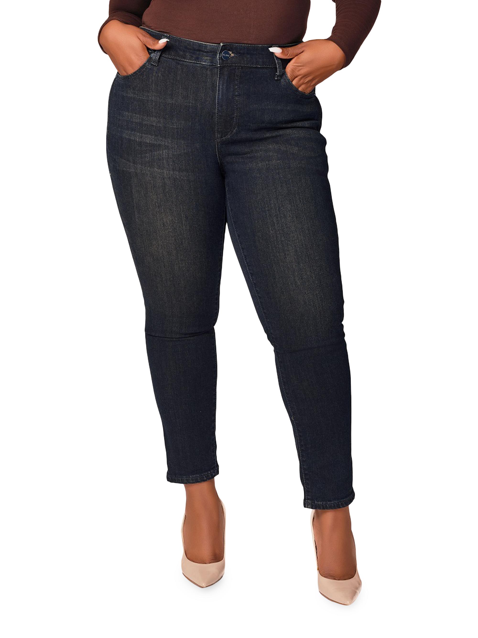 Slink Jeans Women's Plus Jasmine High-Rise Ankle-Length Skinny Jeans - Jasmine