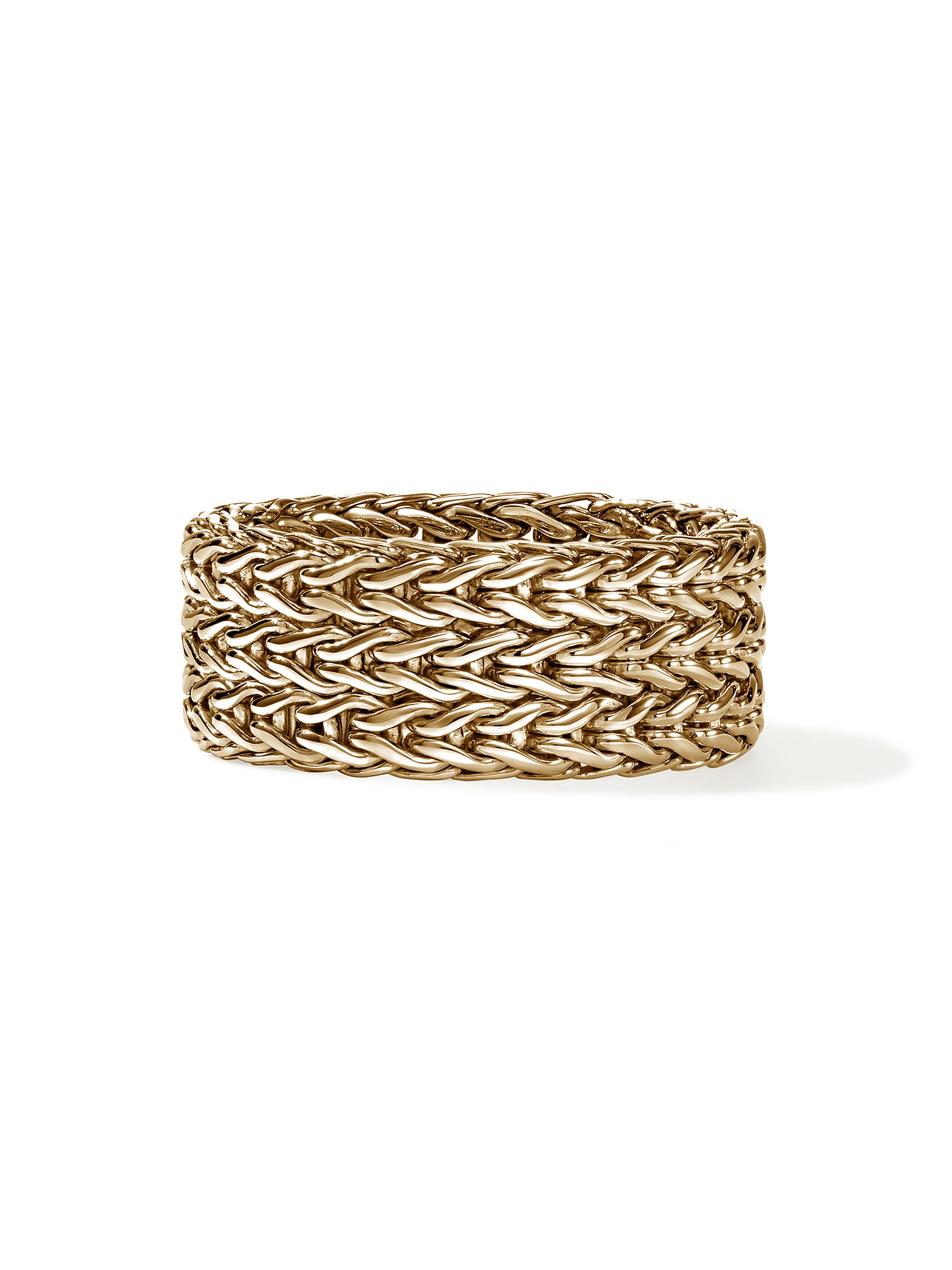 John Hardy Women's Icon Rata Chain 14K Yellow Gold Wide Band Ring - Gold