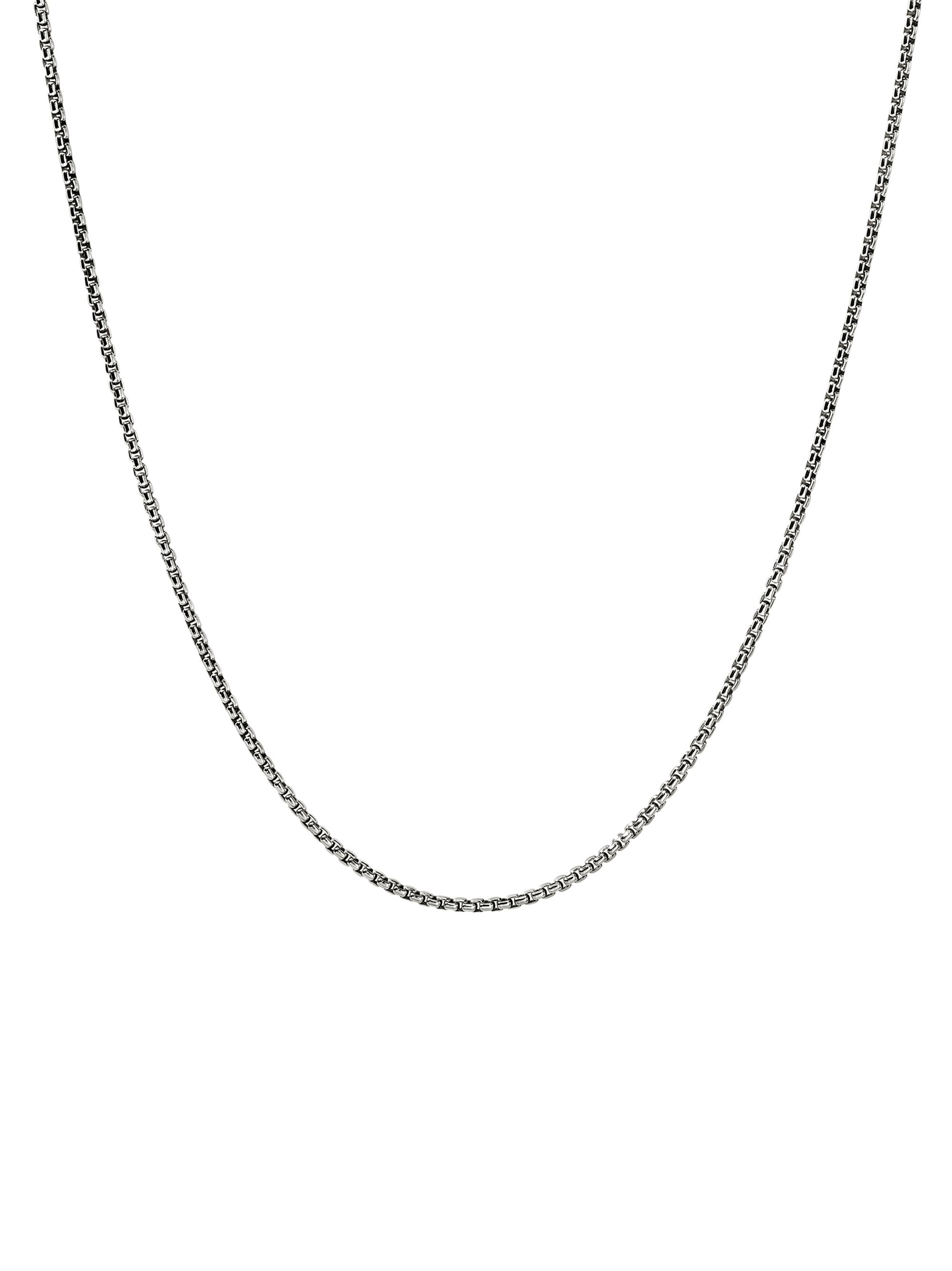 John Hardy Men's Sterling Silver Box Chain Necklace/1.6MM - Sterling Silver