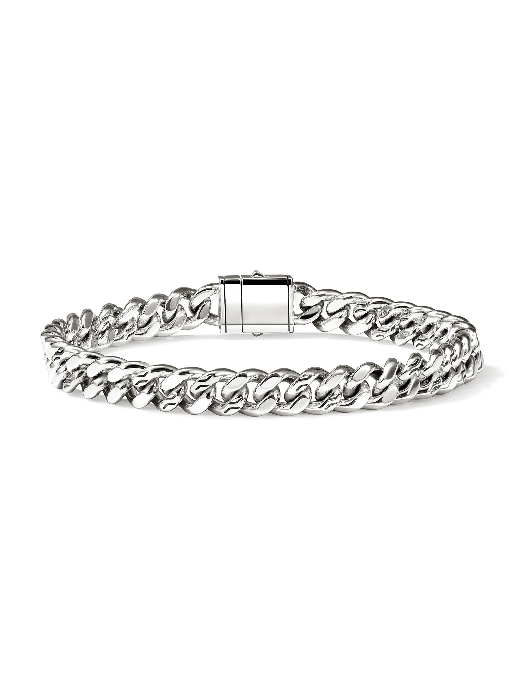 John Hardy Men's Sterling Silver Curb-Chain Bracelet/7MM - Silver