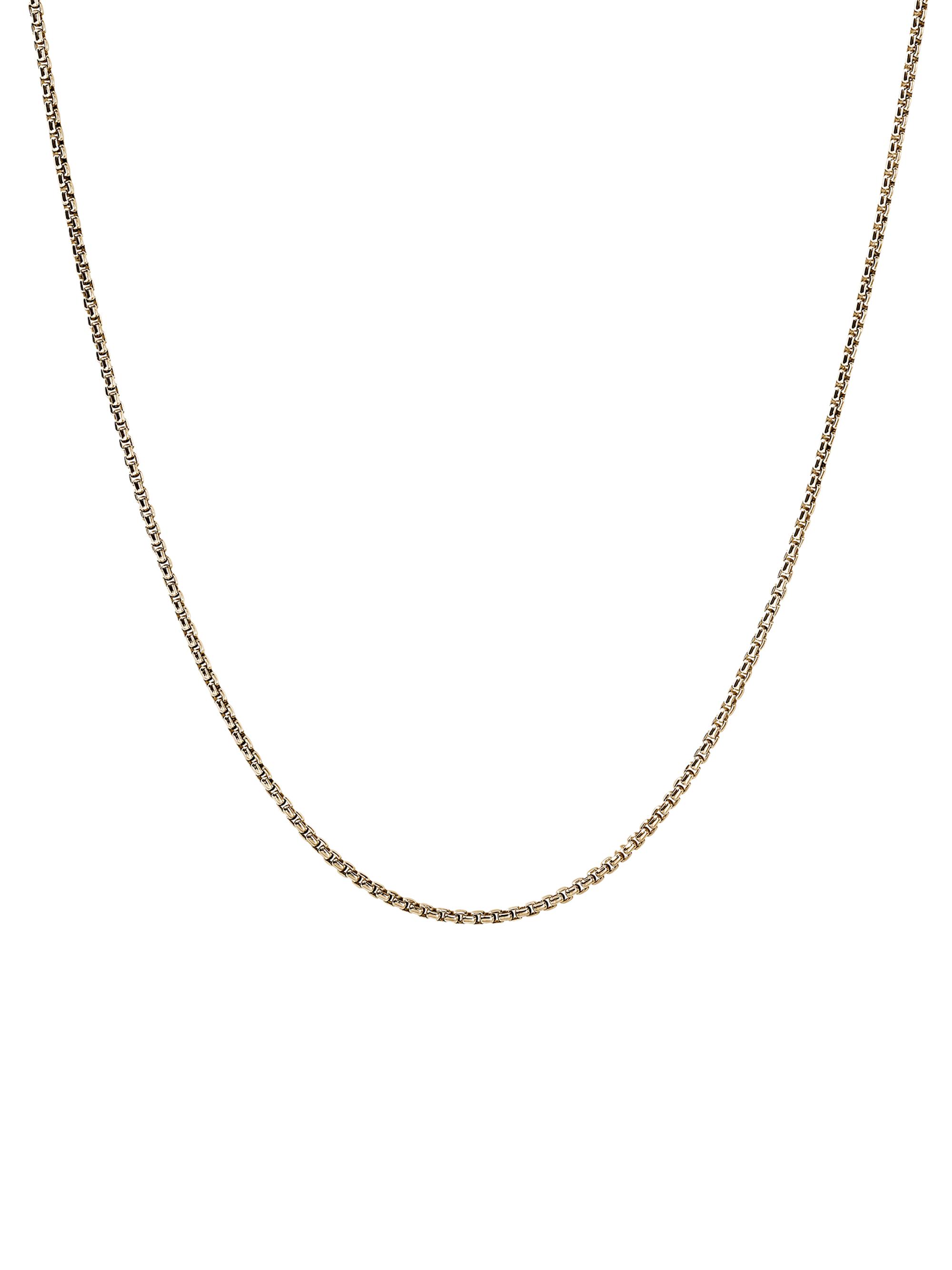 John Hardy 14K Yellow Gold Box Chain Necklace/1.6MM - Gold