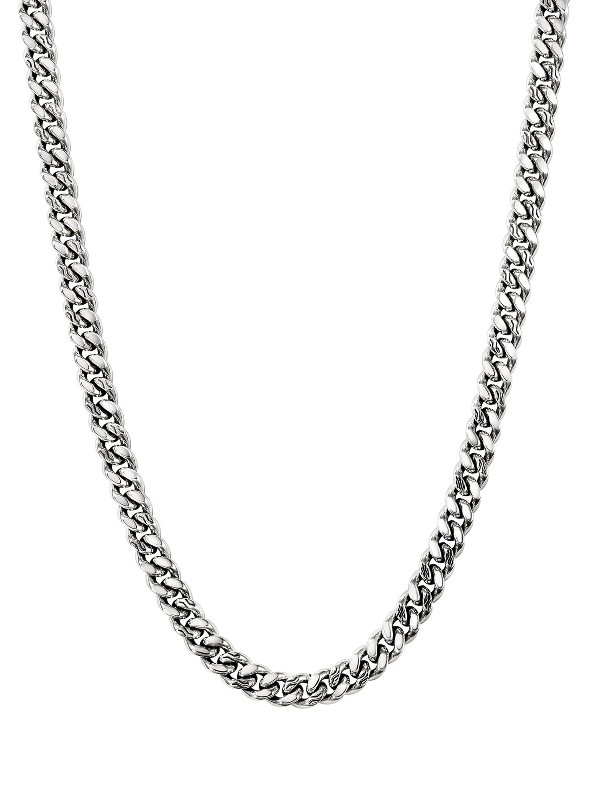 John Hardy Men's Sterling Silver Curb-Chain Necklace/7MM - Silver
