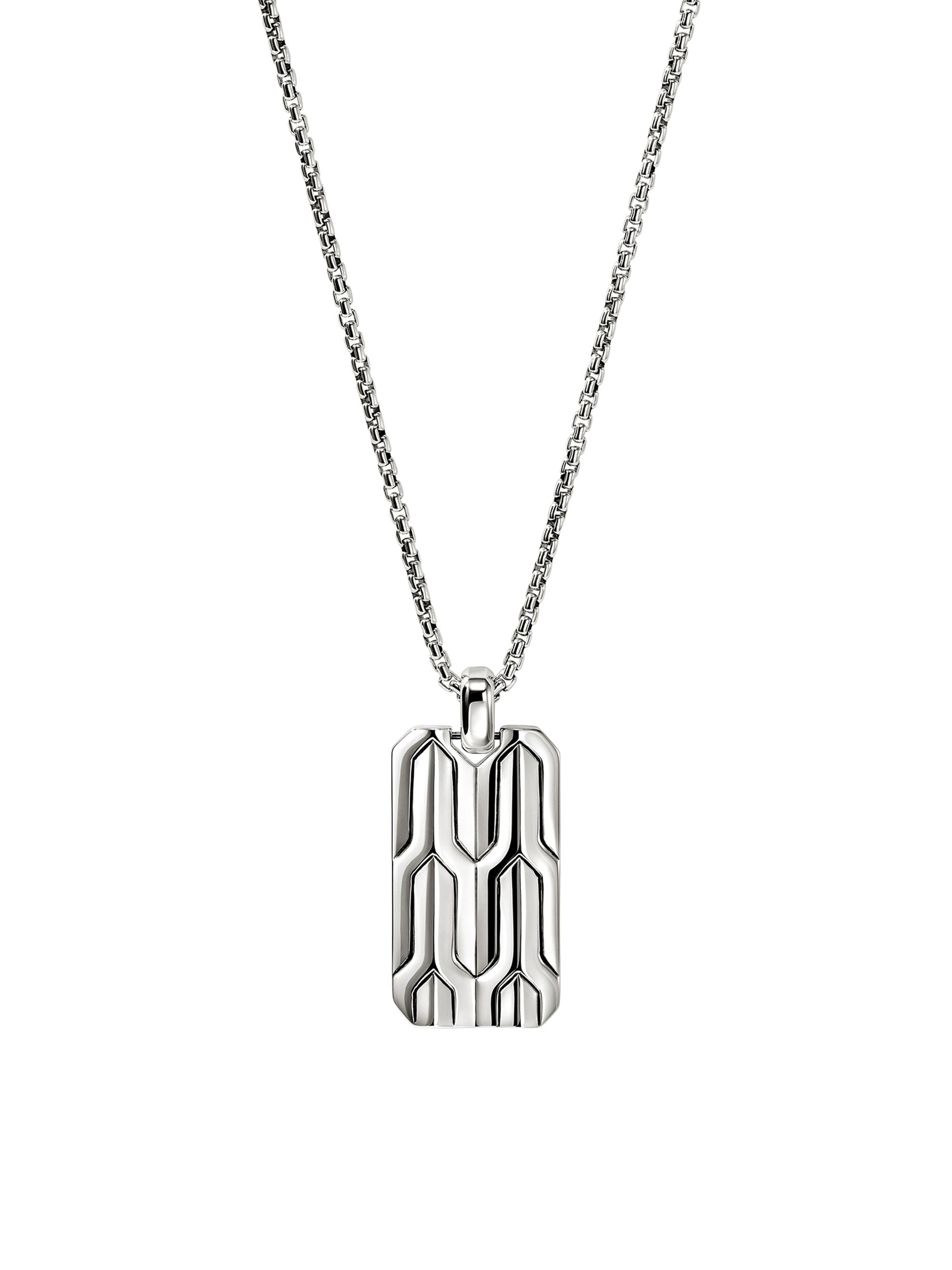 John Hardy Men's Icon Sterling Silver Pendant Necklace - Silver