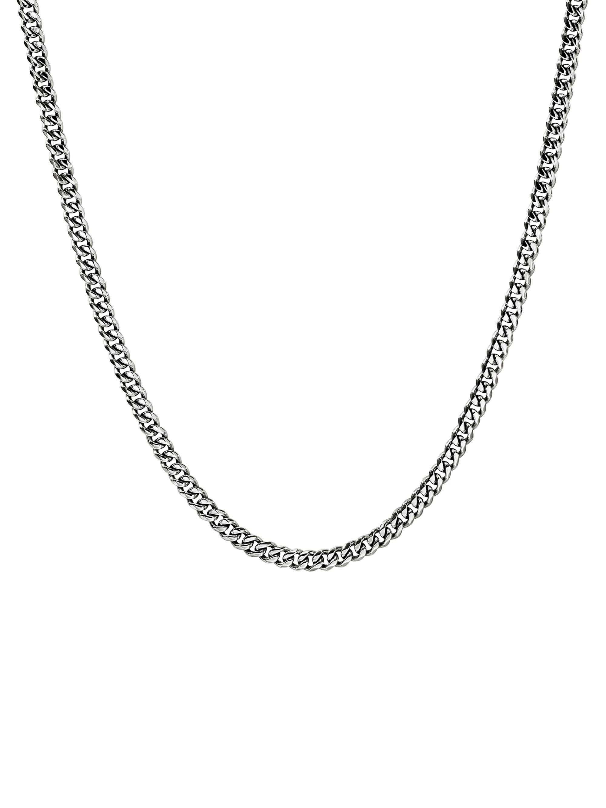 John Hardy Sterling Silver Curb-Chain Necklace/3.9MM - Silver - Women's Jewelry And Watches