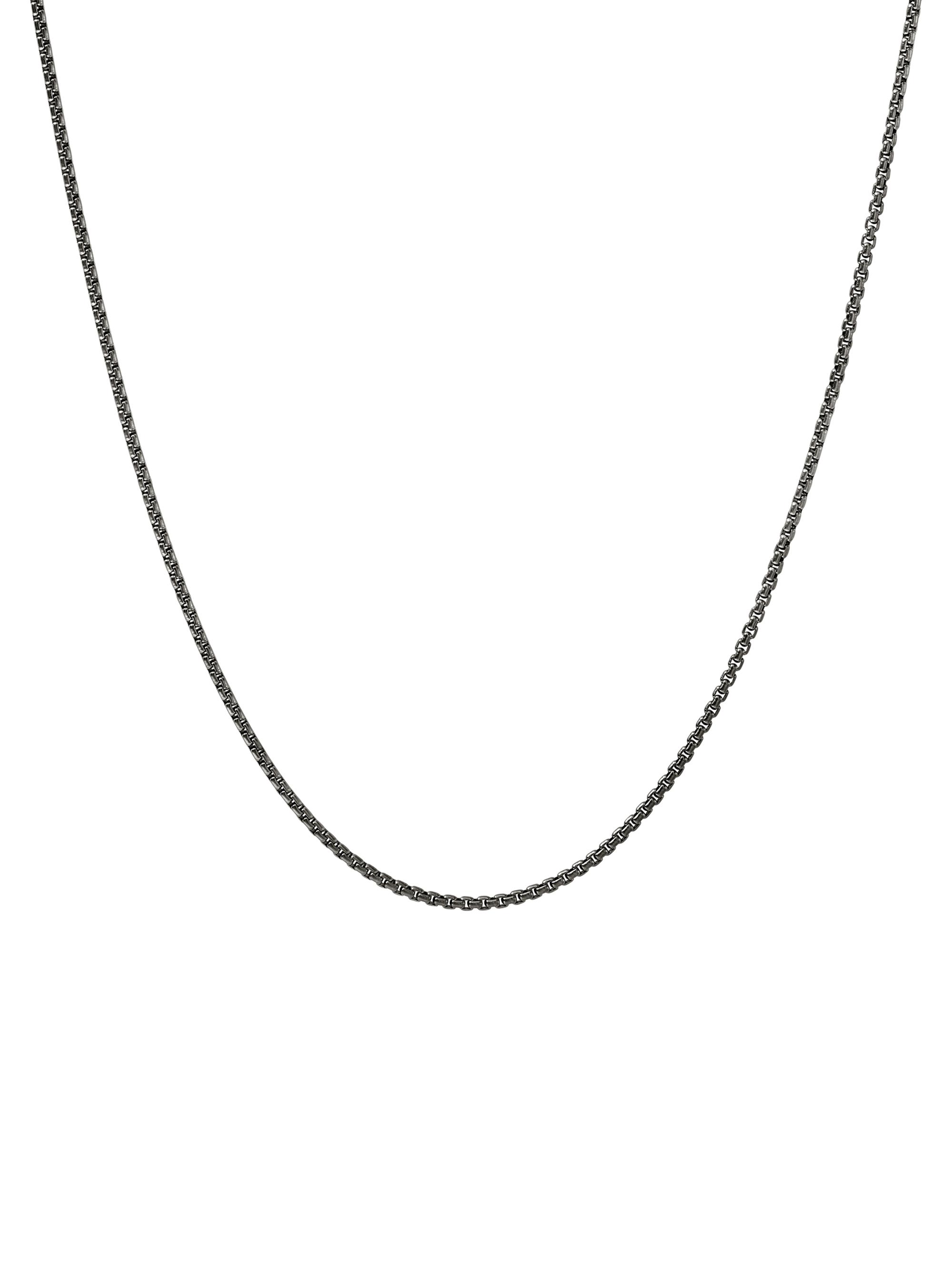 John Hardy Men's Sterling Silver Box-Chain Necklace/1.6MM - Silver