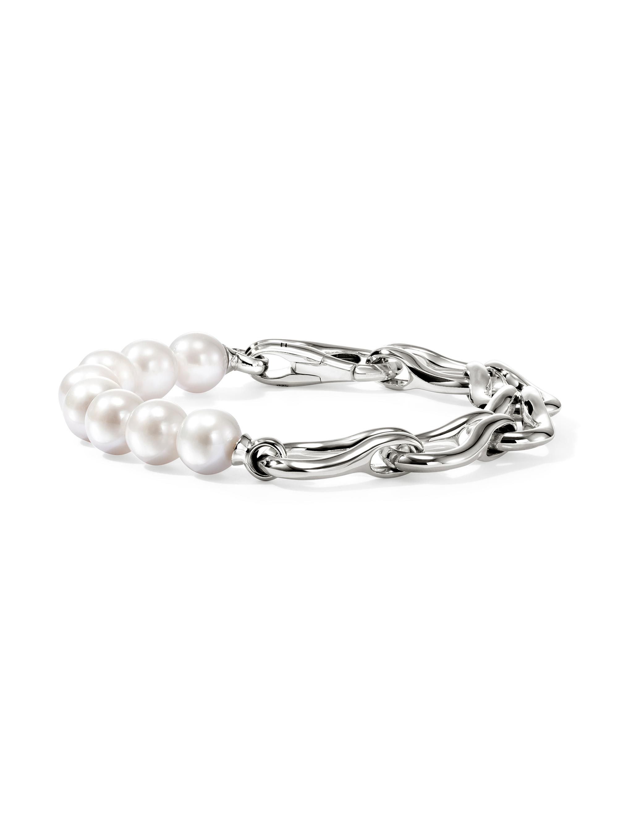 John Hardy Women's Surf Sterling Silver & Cultured Freshwater Pearl Bracelet - Silver