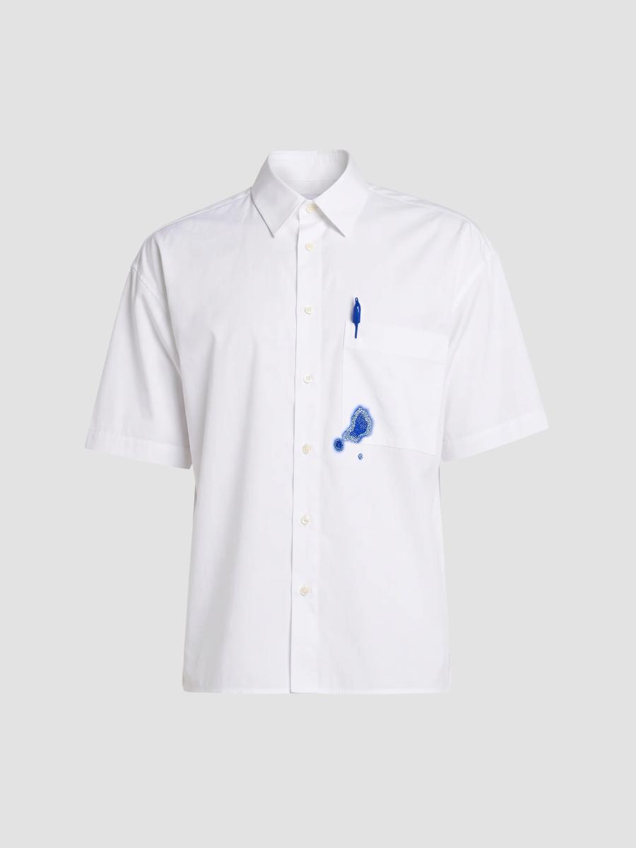 Bluemarble Men's Pen Office Shirt In White