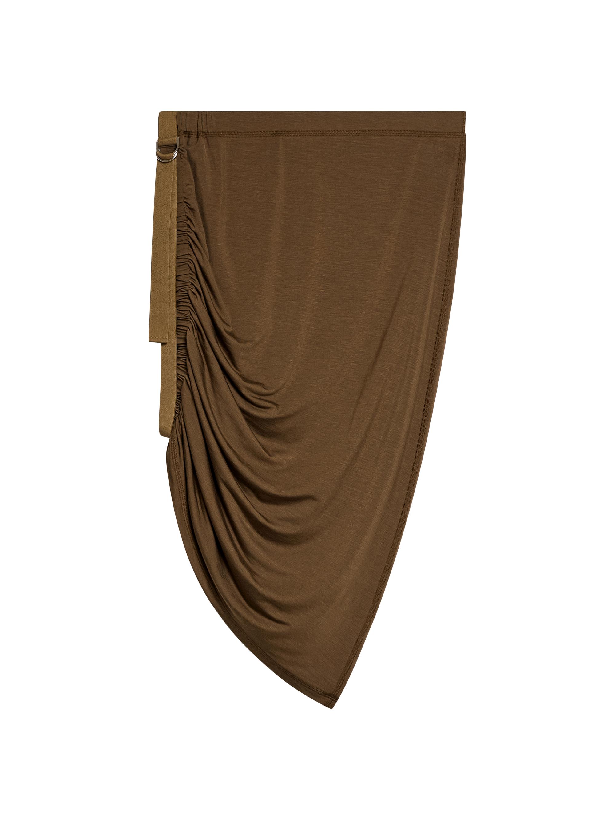 Helmut Lang Women's Wind Drape Miniskirt - Cocoa