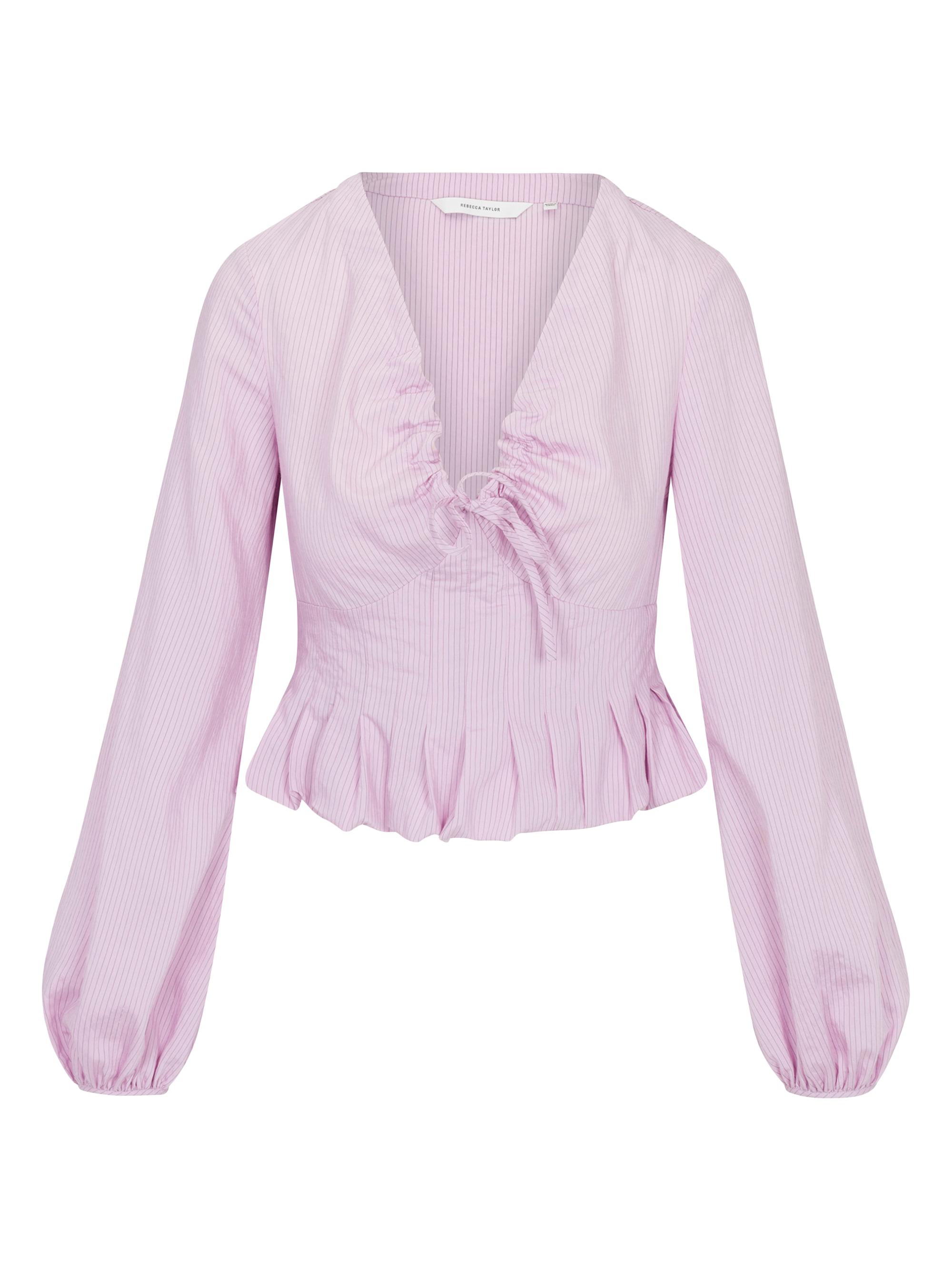 Rebecca Taylor Women's Allegra Stripe Blouse - Wisteria