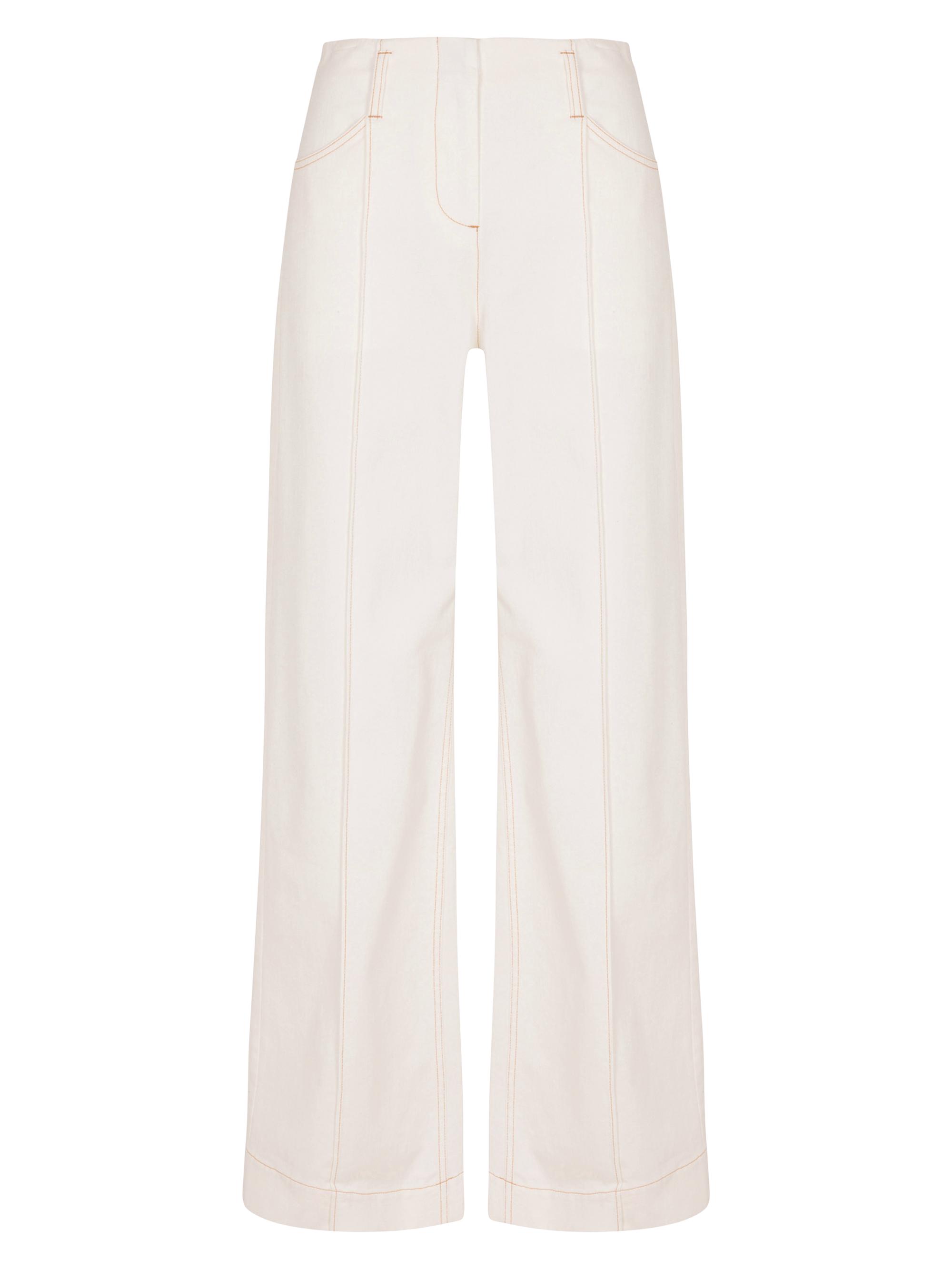 Rebecca Taylor Women's Cora Wide-Leg Pants - Eggshell Wash