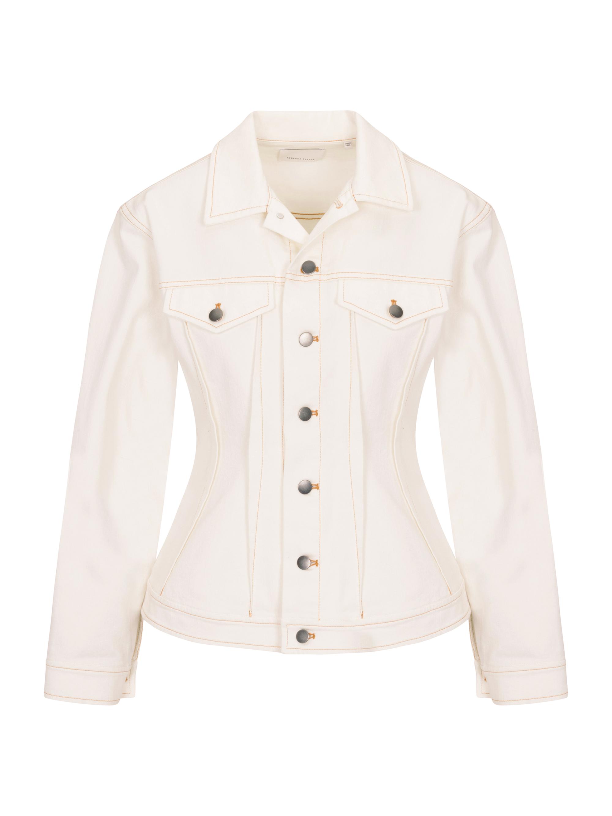 Rebecca Taylor Women's Cora Denim Jacket - Eggshell Wash