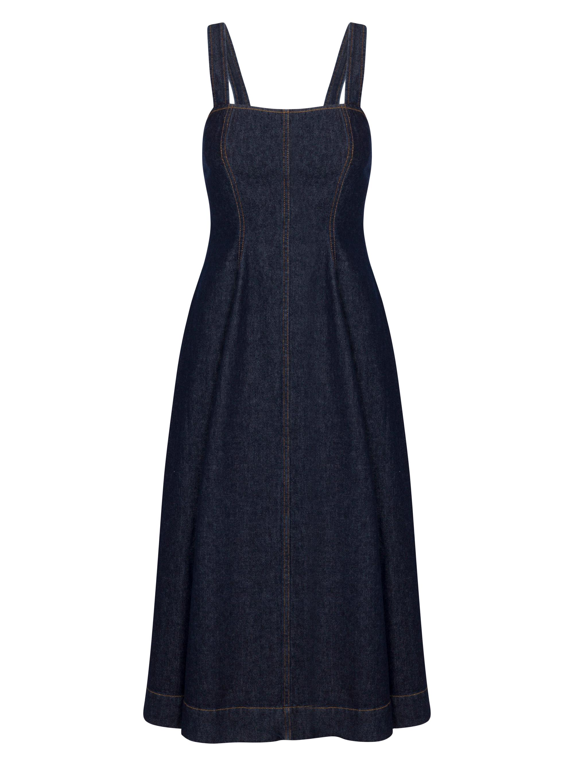 Rebecca Taylor Women's Gabrielle Denim Midi-Dress - Deep Sea Wash