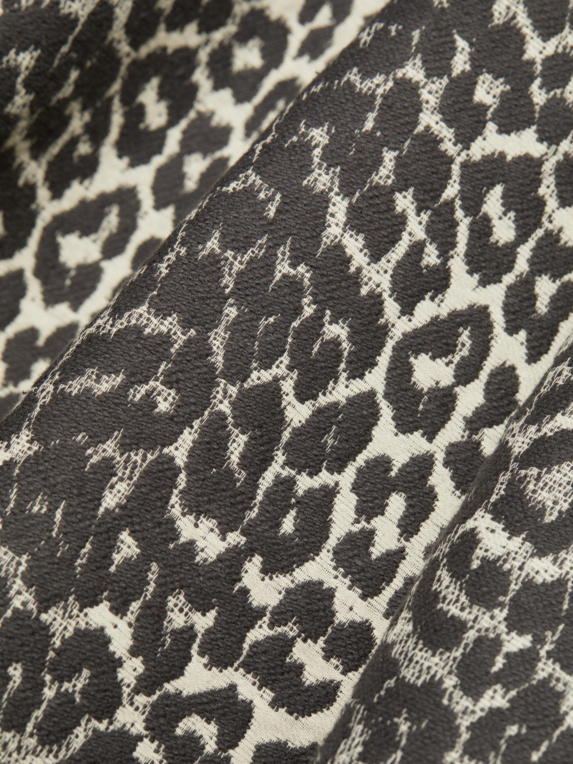 Ganni Leopard Cotton Tweed Minidress | Saks Fifth Avenue