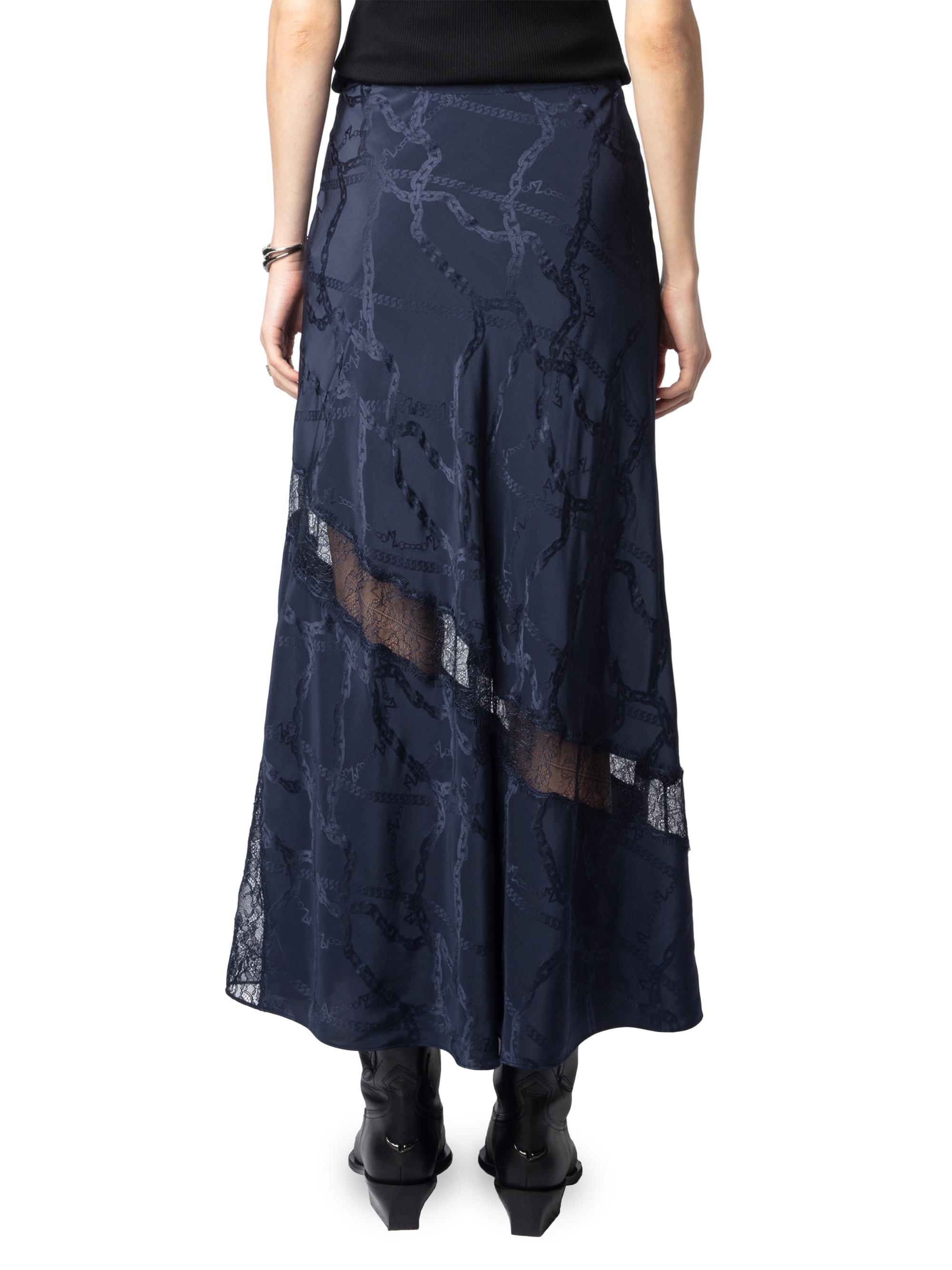 Zadig & Voltaire Jaylal Chaines Lace-Detail Midi-Skirt | Saks