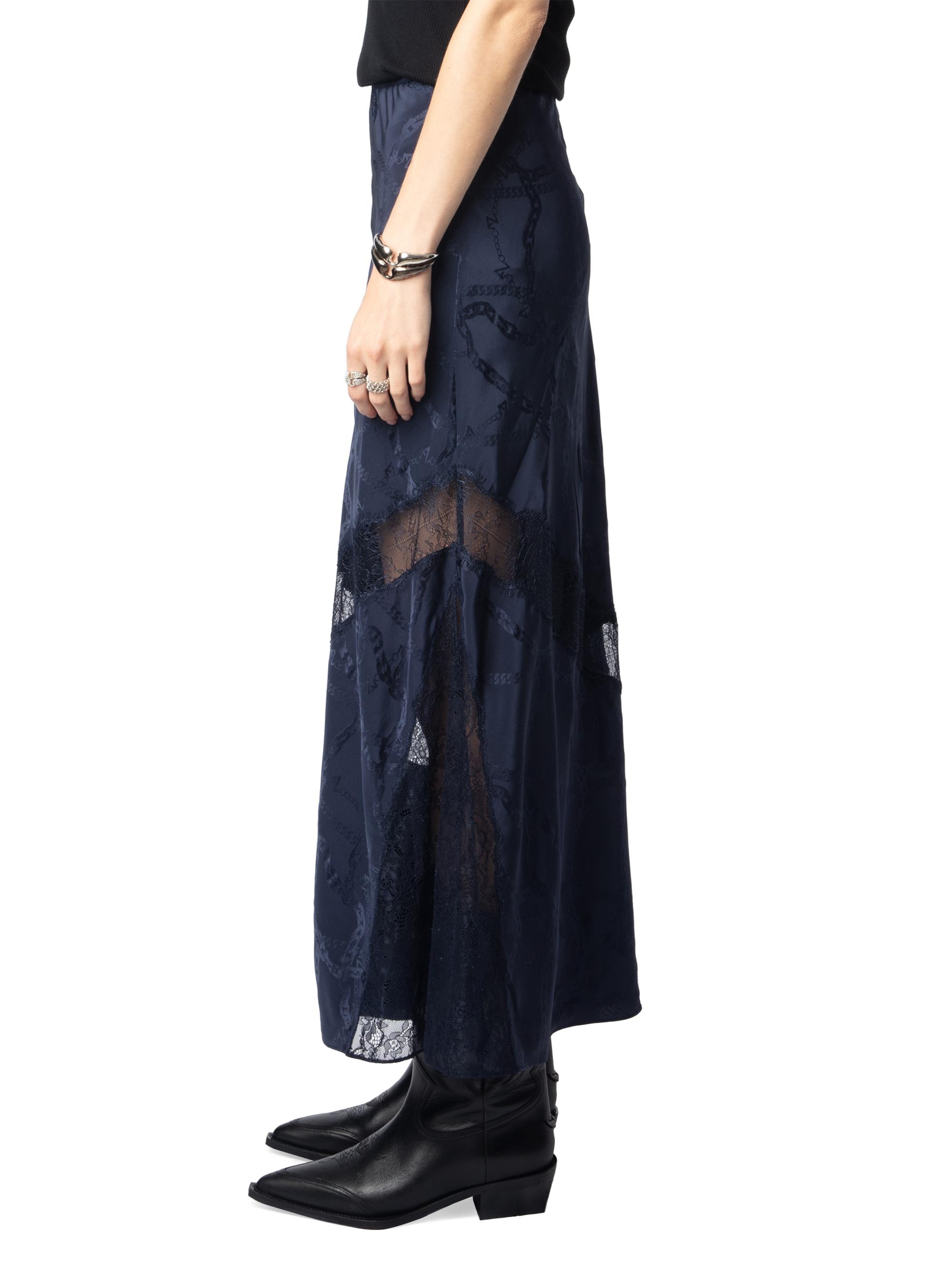 Zadig & Voltaire Jaylal Chaines Lace-Detail Midi-Skirt | Saks