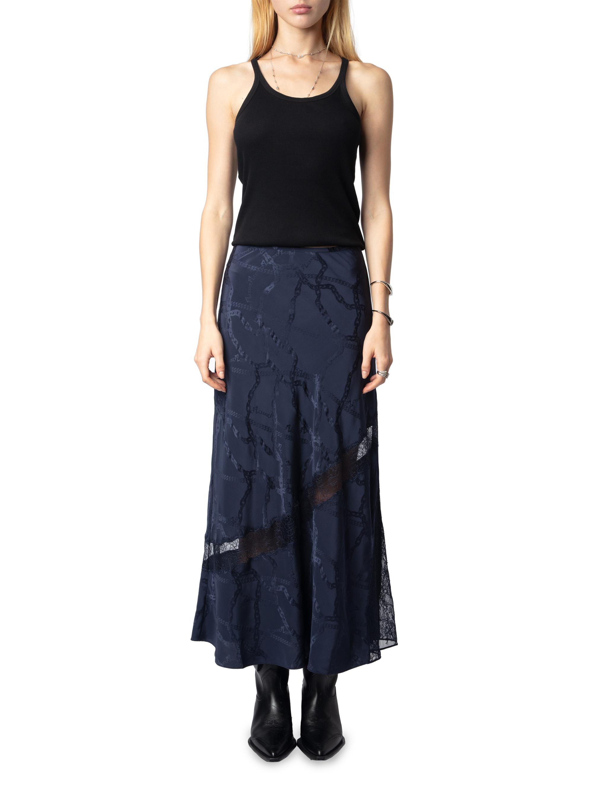 Zadig & Voltaire Jaylal Chaines Lace-Detail Midi-Skirt | Saks