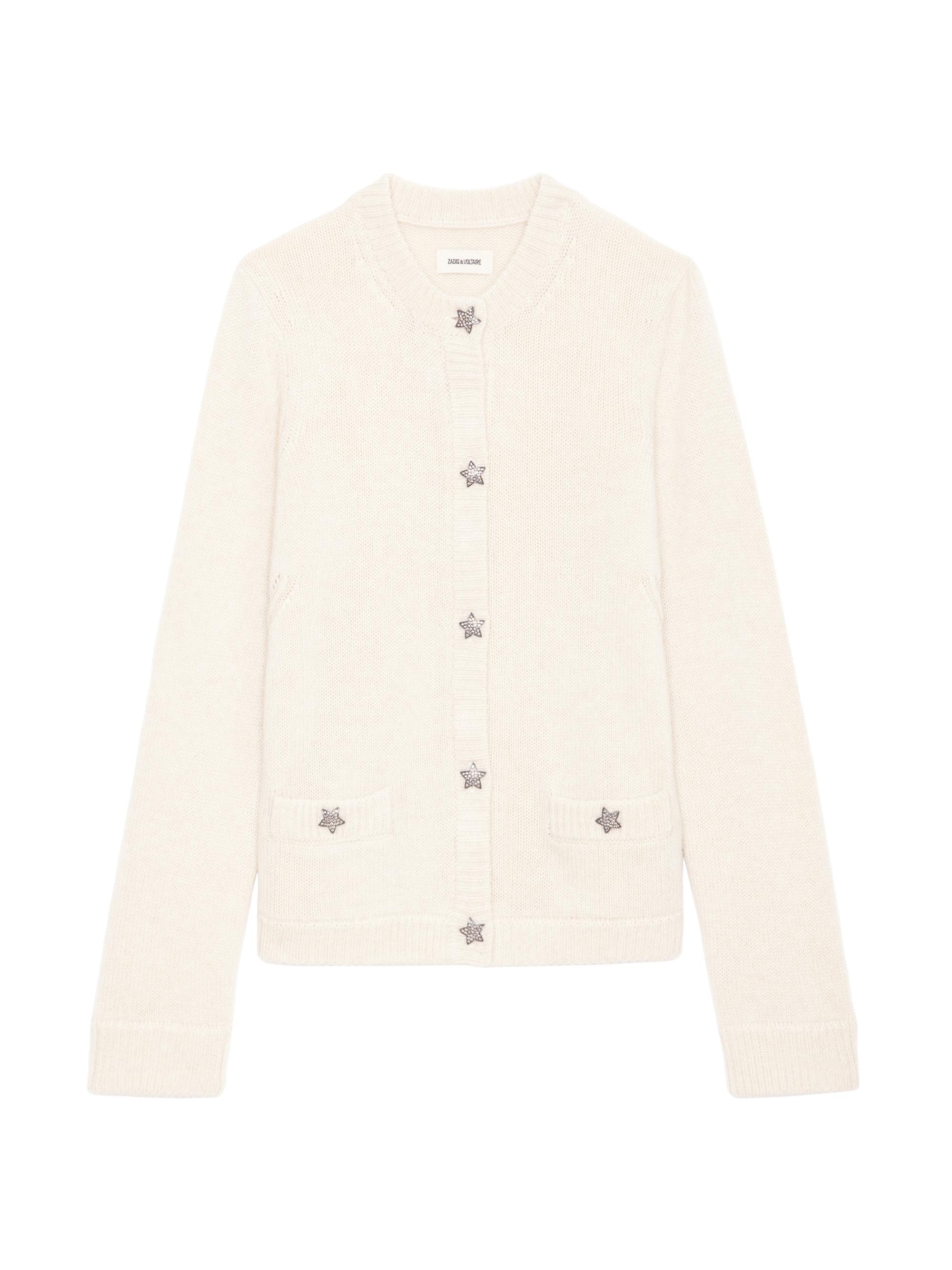 Zadig & Voltaire Women's Marcya Bijoux Cashmere Cardigan - Ecru