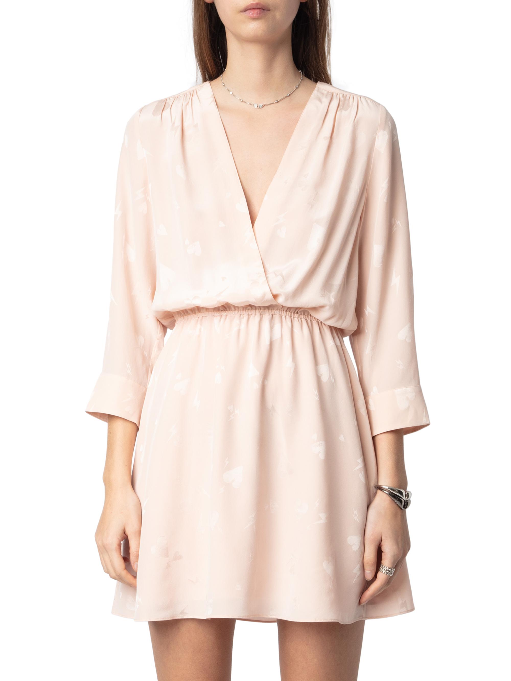 Zadig & Voltaire Rucas Flash Heart Jacquard Silk Minidress | Saks