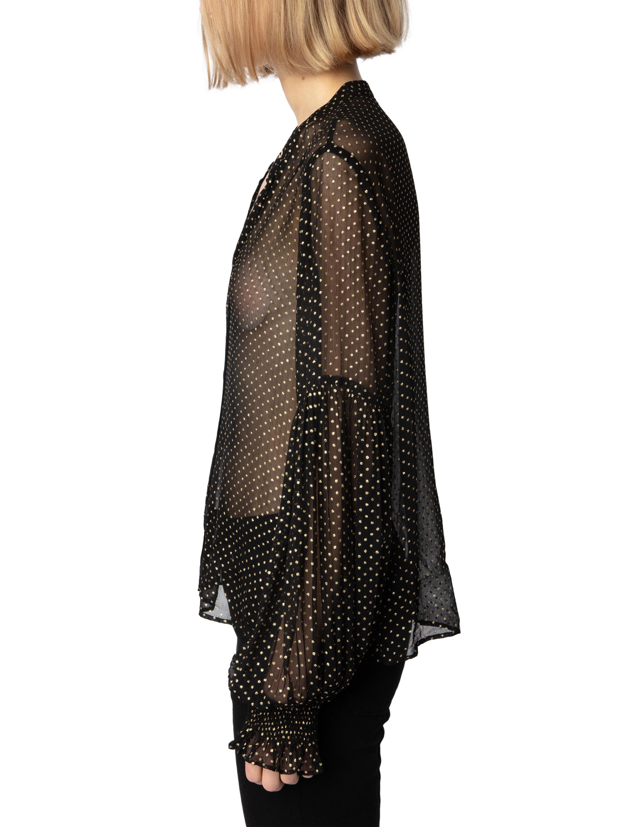 Zadig & Voltaire Tandy Mousseline Sparkle Blouse | Saks Fifth Avenue