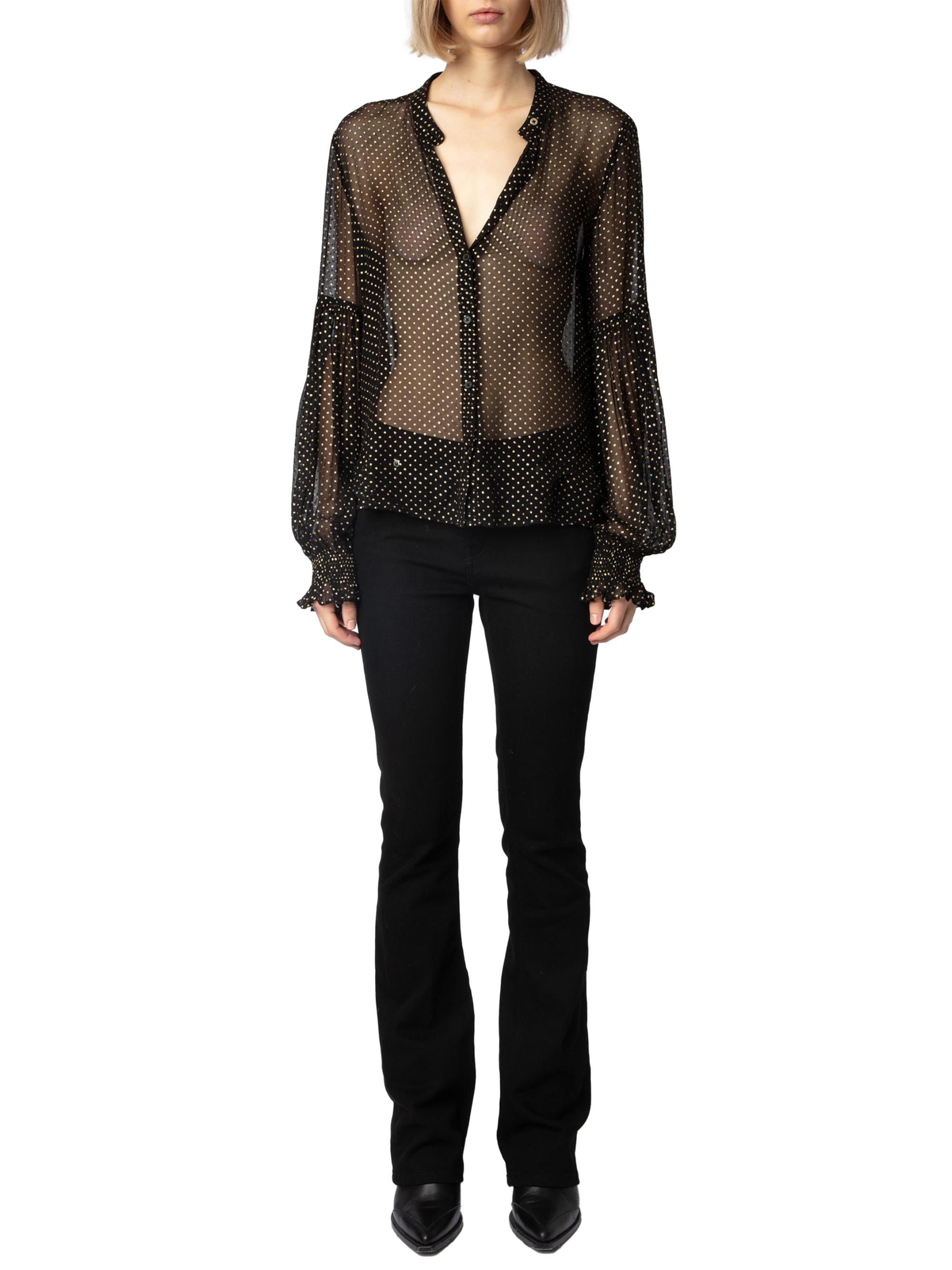 Zadig & Voltaire Tandy Mousseline Sparkle Blouse | Saks Fifth Avenue