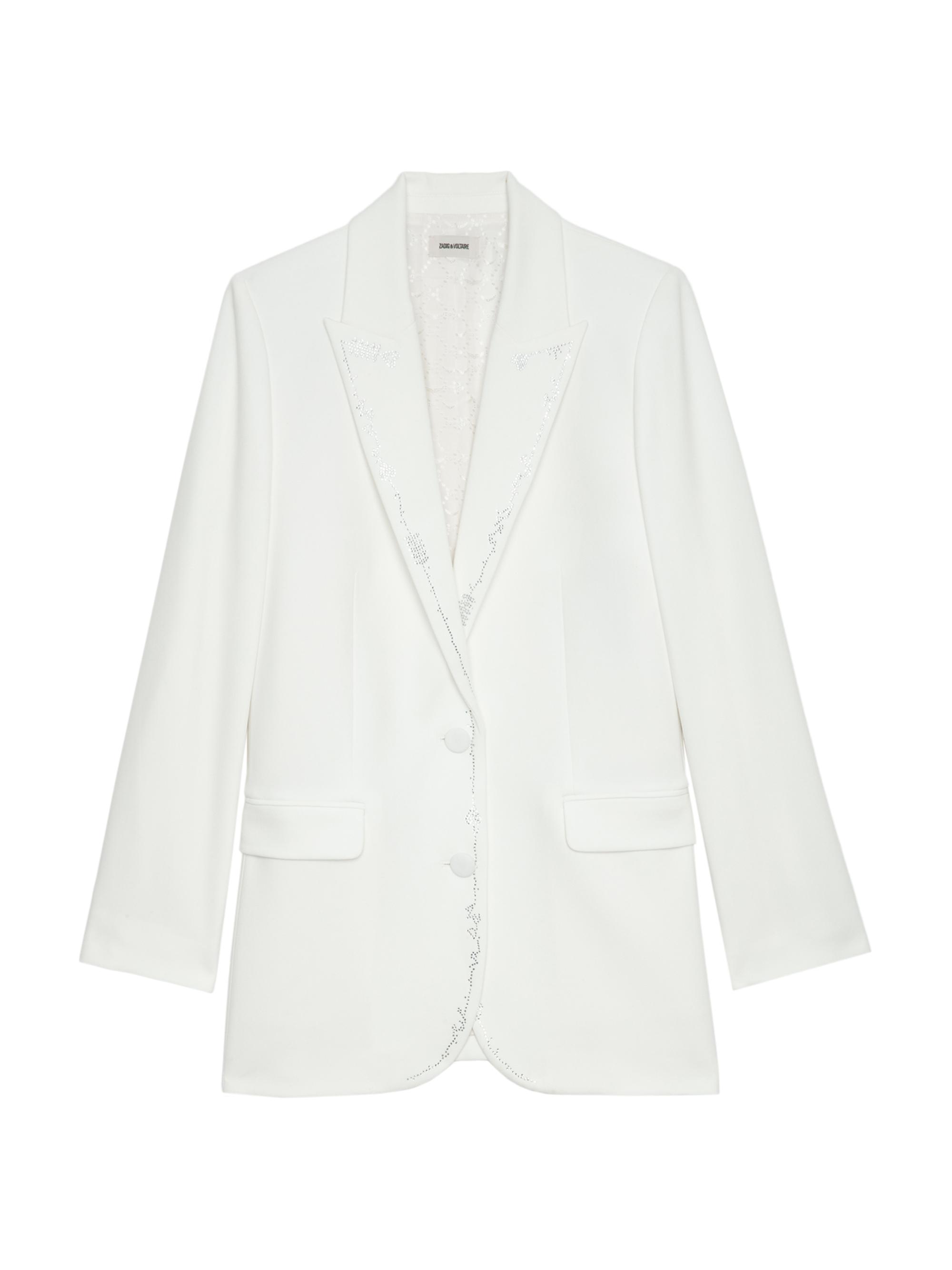 Zadig & Voltaire Women's Viva Strass Embellished Peak Lapel Blazer - Judo