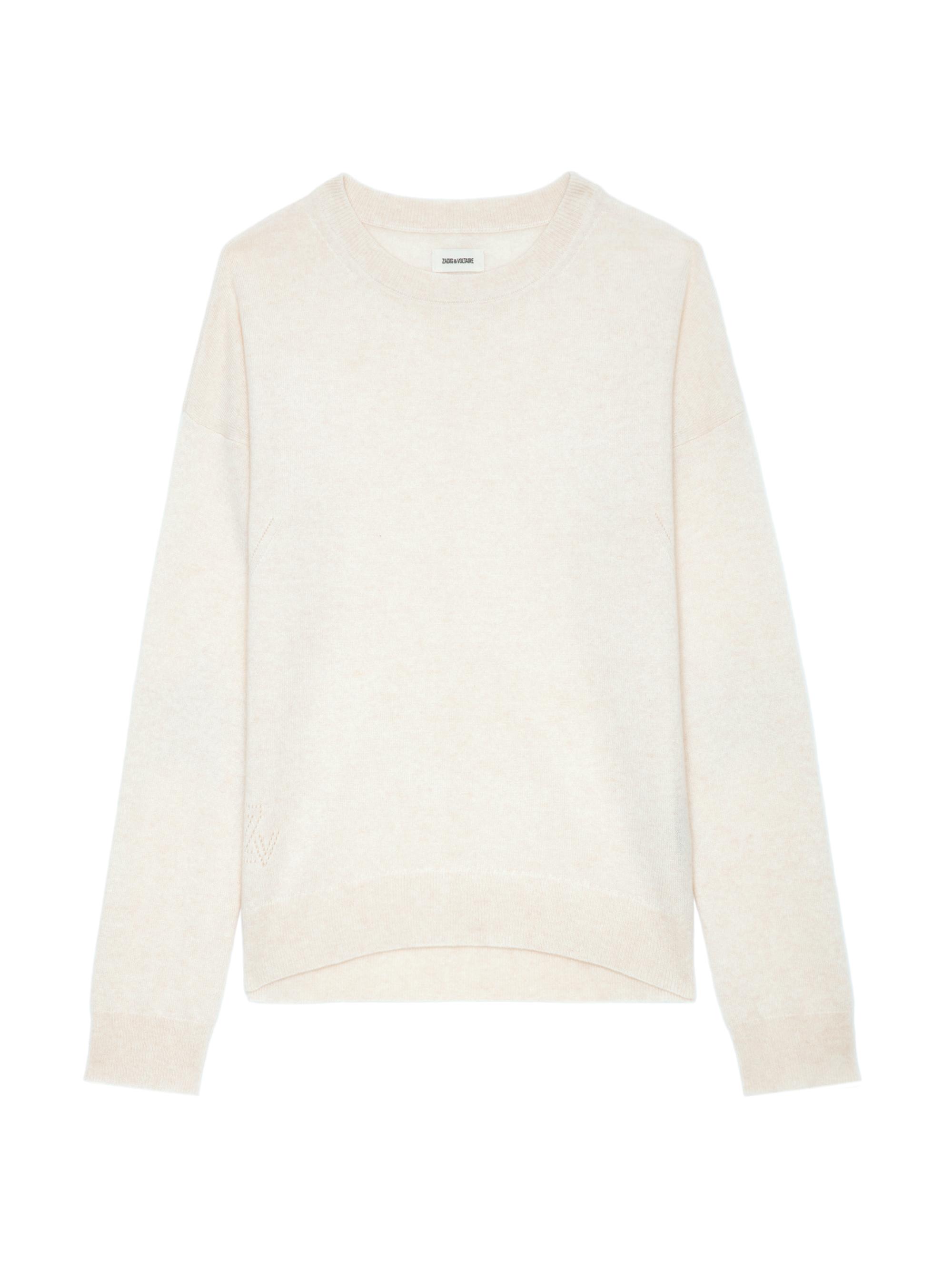 Zadig & Voltaire Women's Cici Cashmere Star Patch Sweater - Ecru